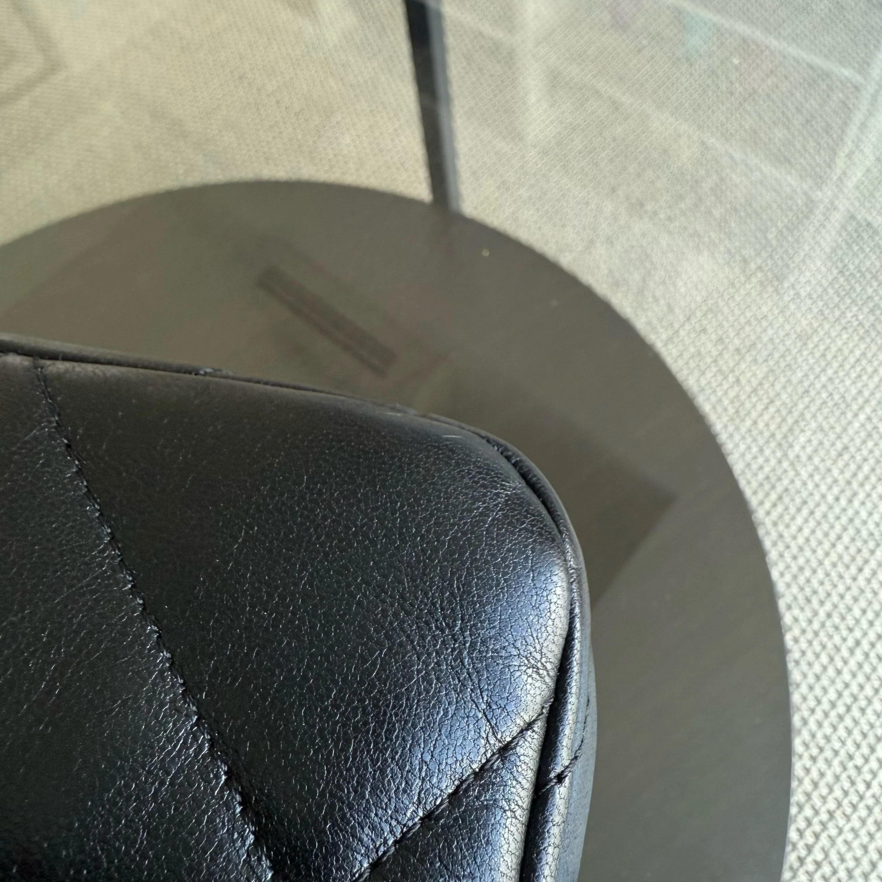 Chanel 19 Bag Small C19 - Quilted Goatskin Black Gold Two-tone Hardware Series 30