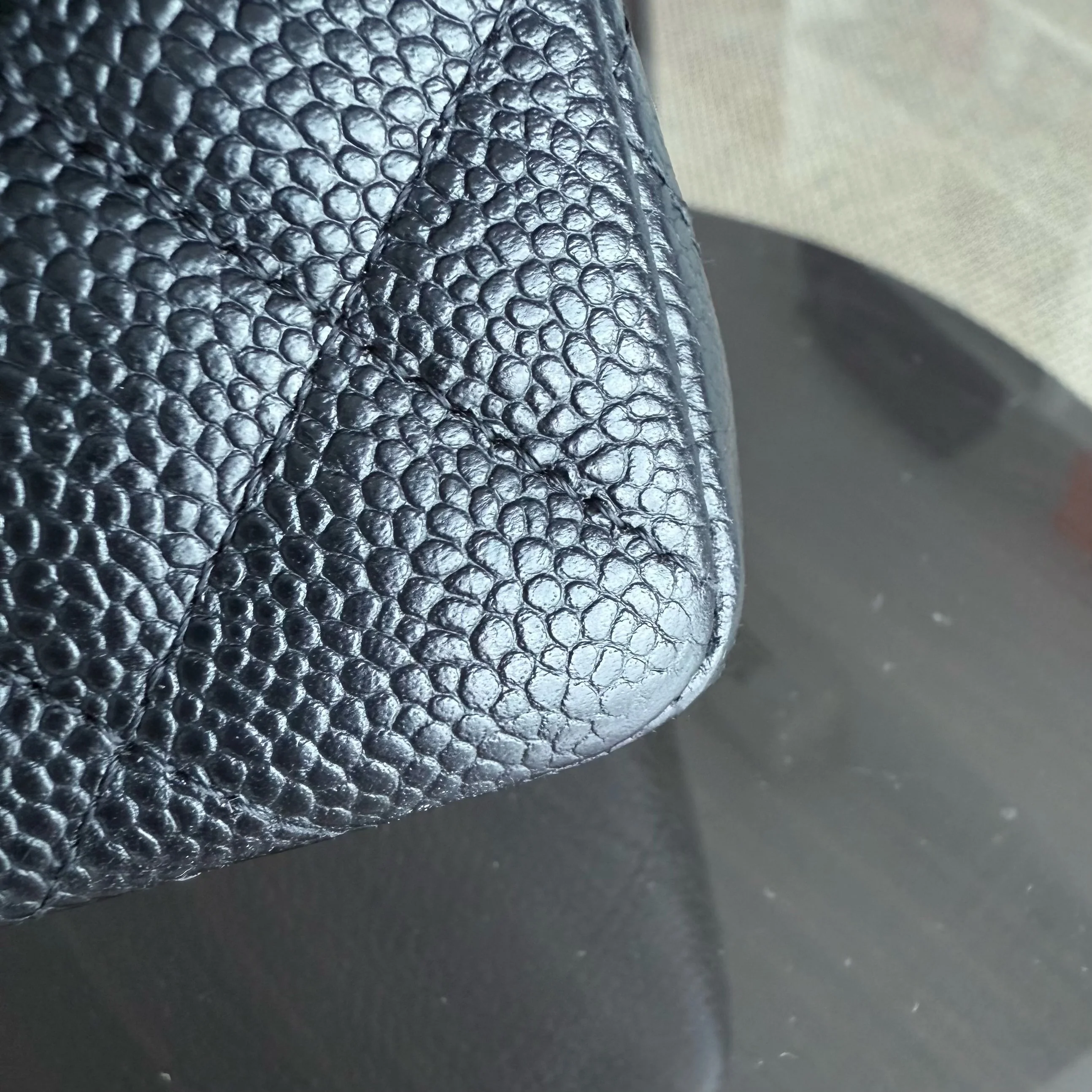 Chanel Classic Flap Small - 23CM Quilted Caviar Black Silver Hardware Series 19