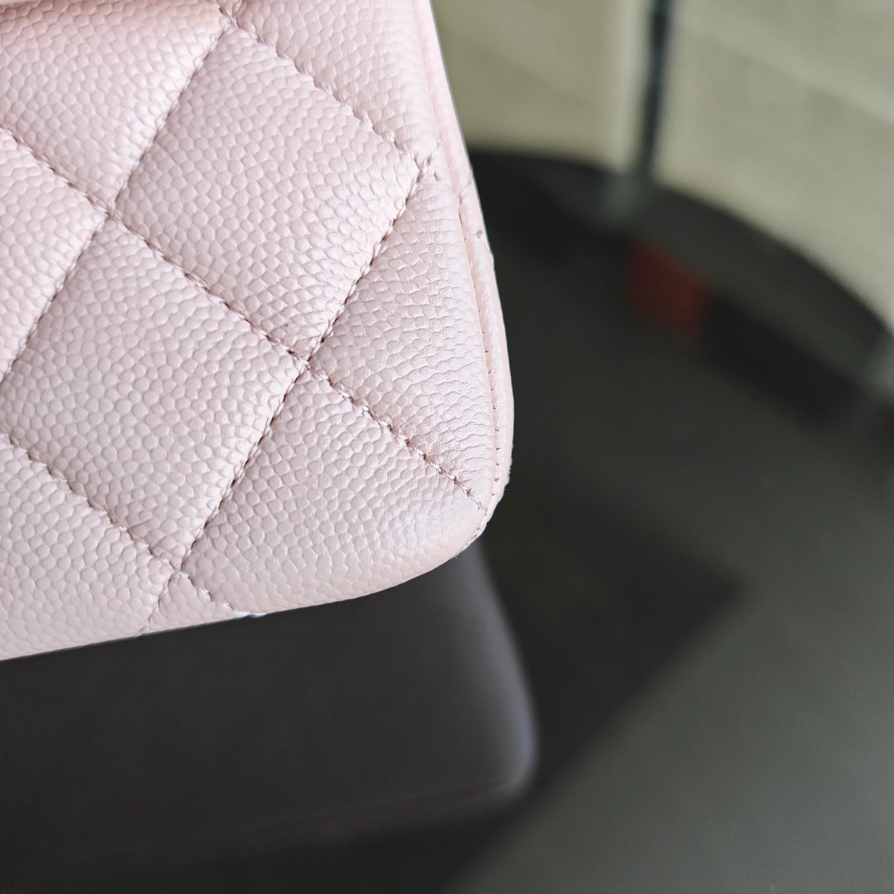 Chanel Classic Flap Small - Caviar 23CM Quilted Light Sakura Pink Gold Hardware 30