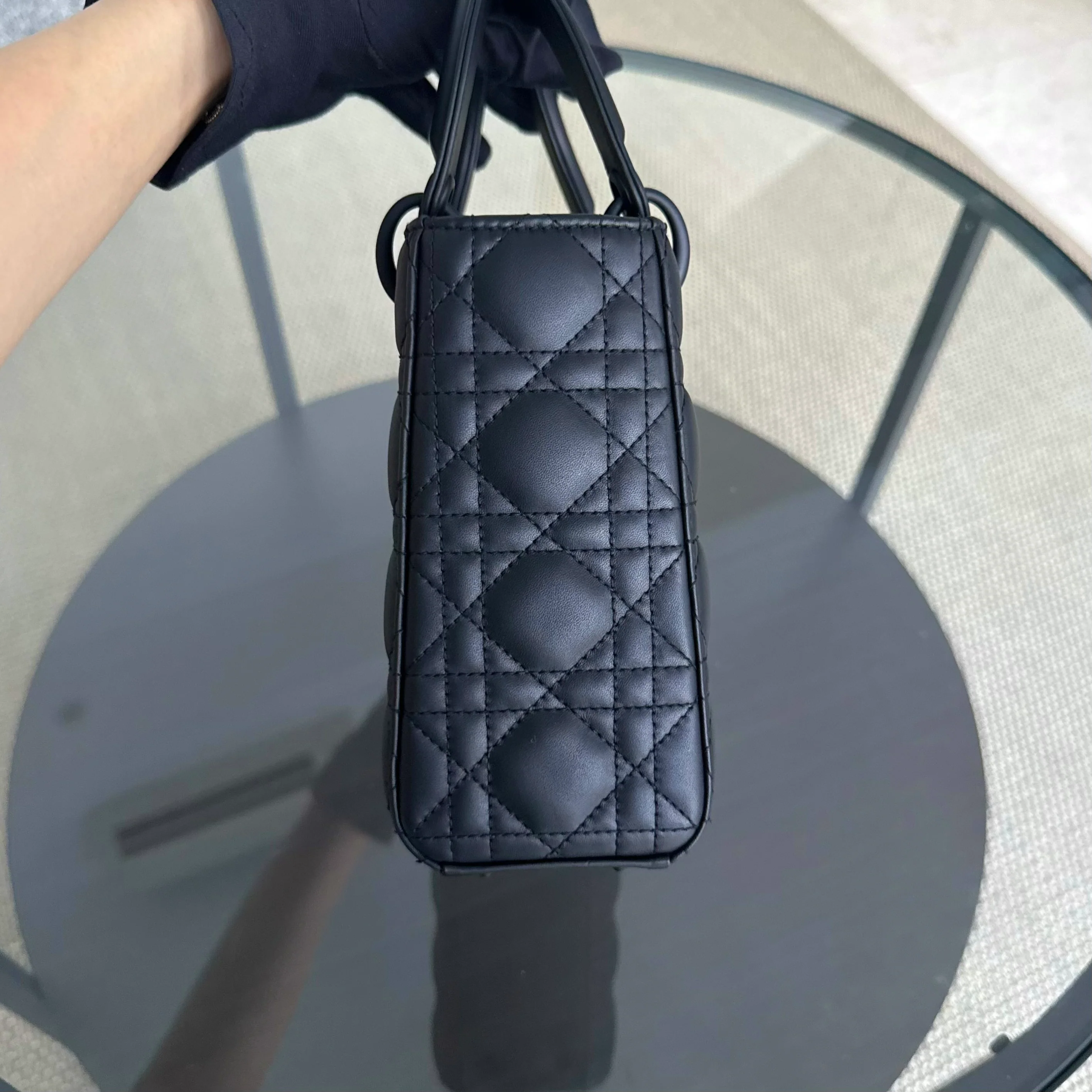 Dior Lady Small MyABC Flap - Cannage Calfskin So Black Hardware
