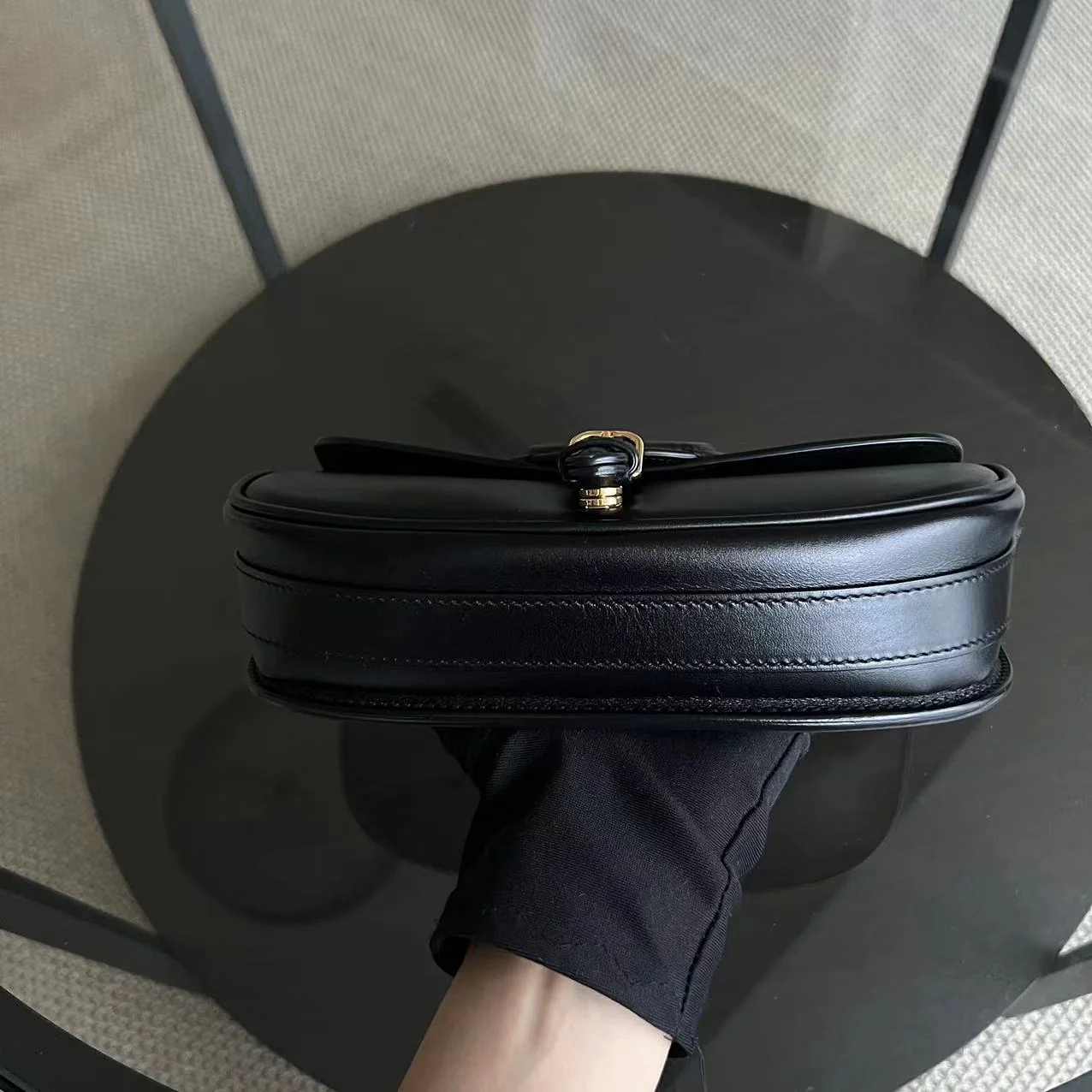 Dior Bobby East West - Smooth Calfskin Black Golden Hardware