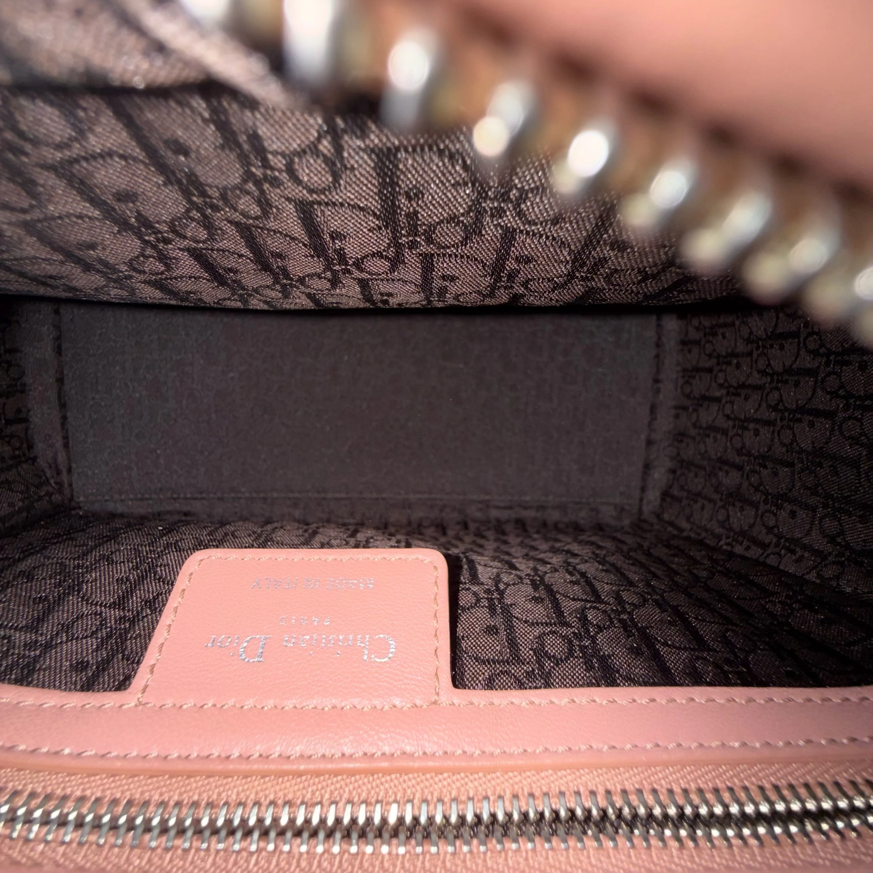 Dior Lady Medium - Cannage Lambskin Blush Gold Hardware Strap