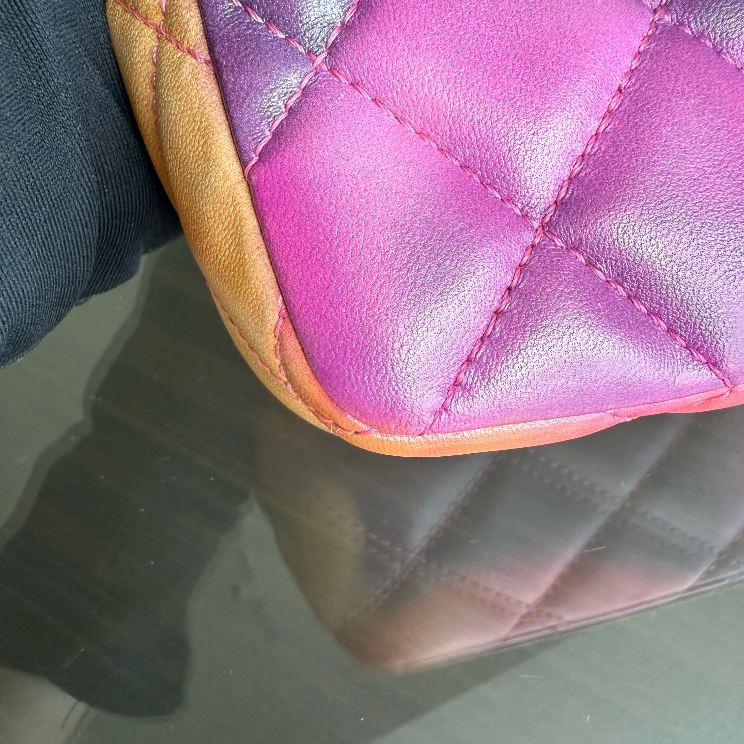 Chanel Classic Flap Small - Flower Power Quilted Lambskin Limited Edition Black Hardware Series 21