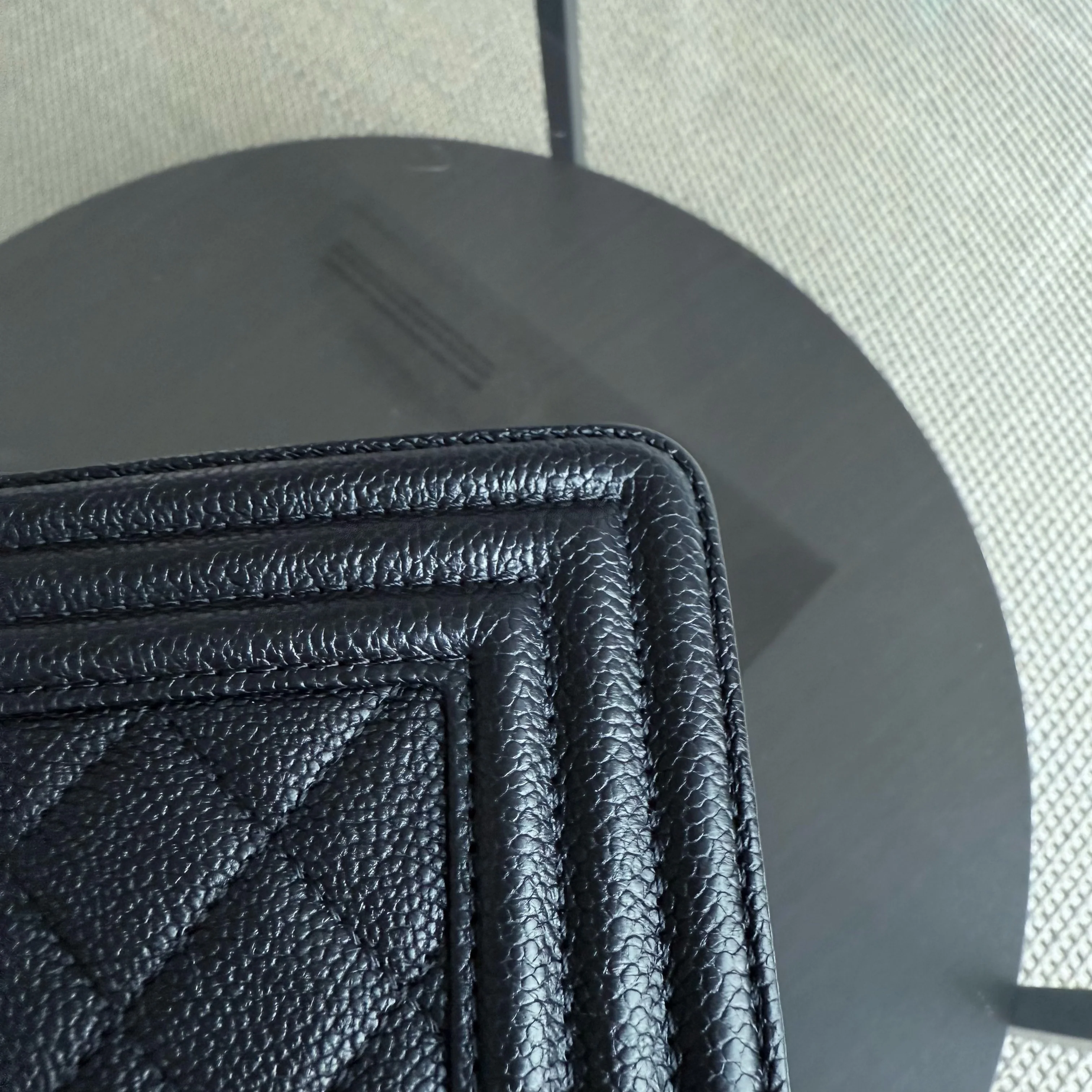 Chanel Boy Medium - Caviar 28CM New Medium Quilted Black Ruthenium Silver Hardware