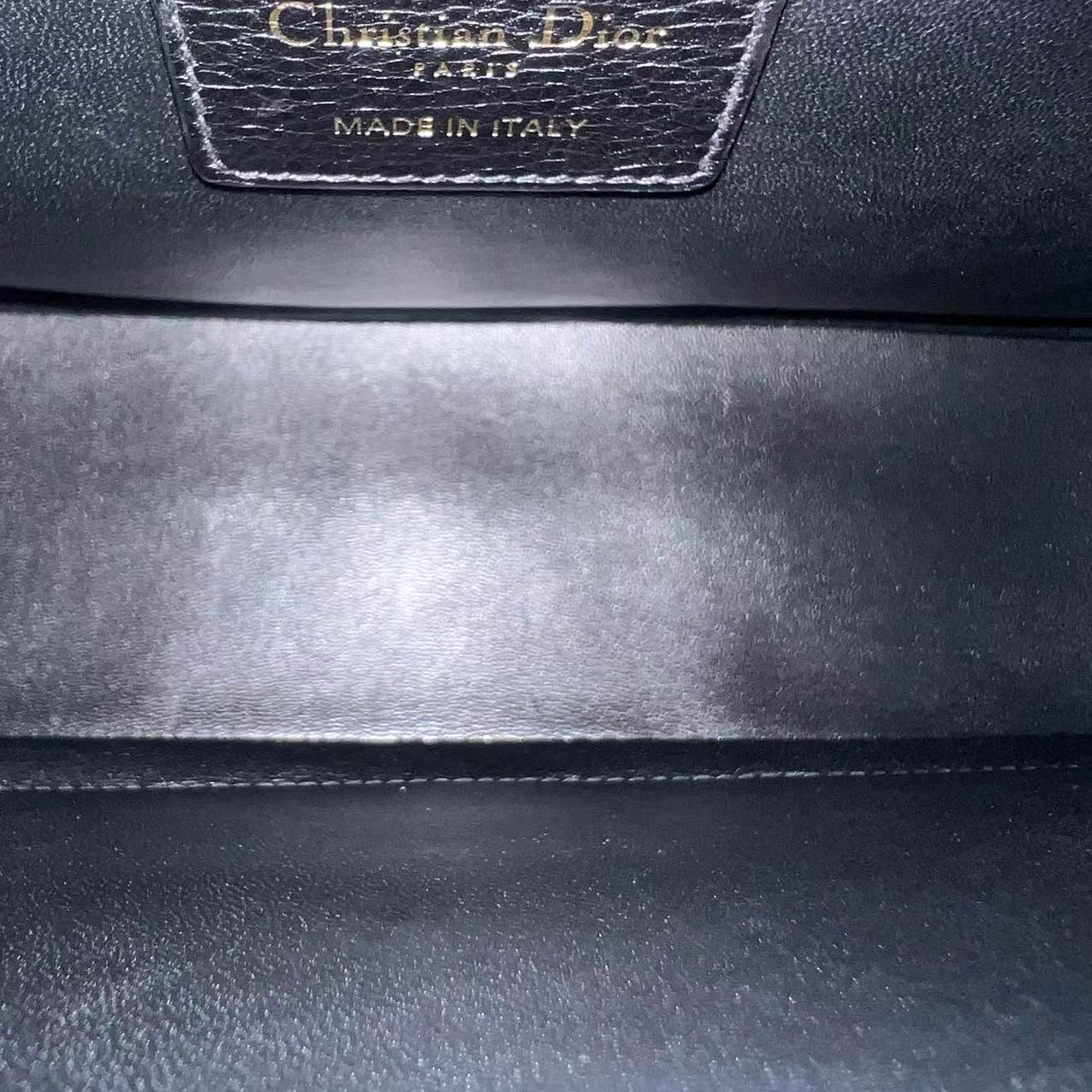 Dior Caro Large - Cannage Calfskin Black Golden Hardware