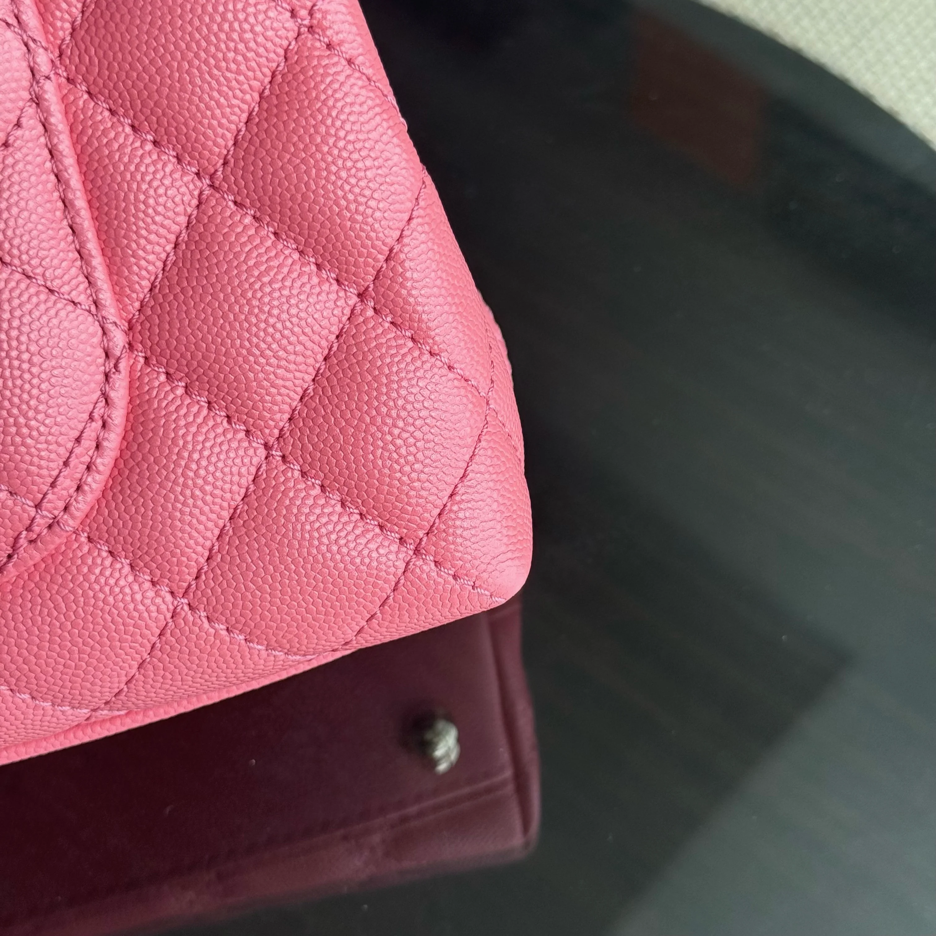 Chanel Coco Handle Small Microchip - Caviar Quilted Pink Gold Hardware