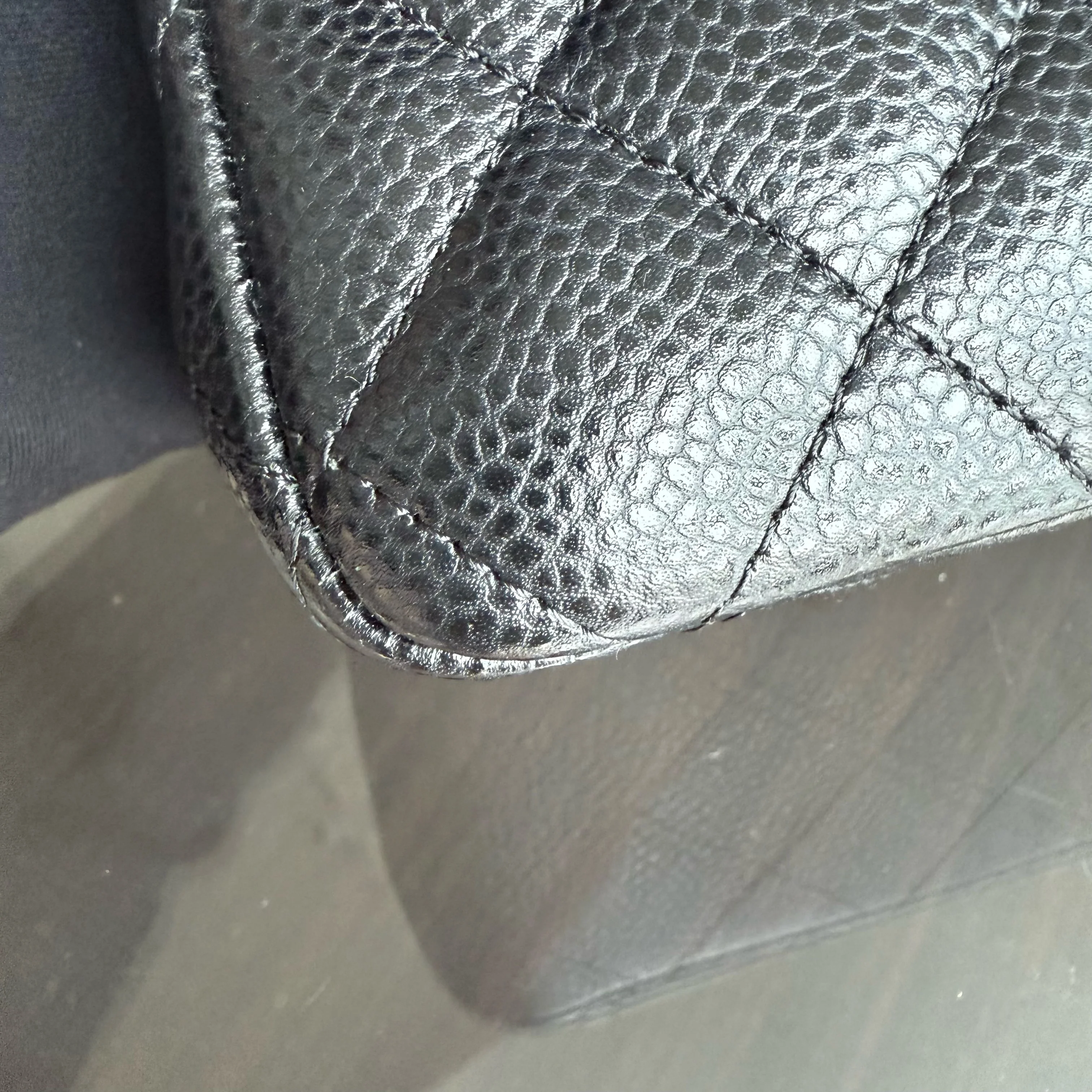 Chanel Caviar Mini Rectangle Classic Flap - 20CM Quilted Black Golden Hardware Series 25