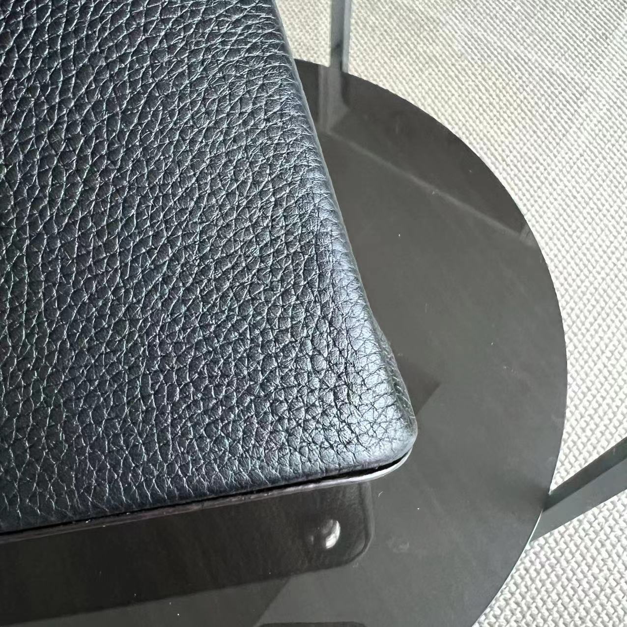 LV Capucines BB Grained Calfskin Black Silver Hardware Louis Vuitton