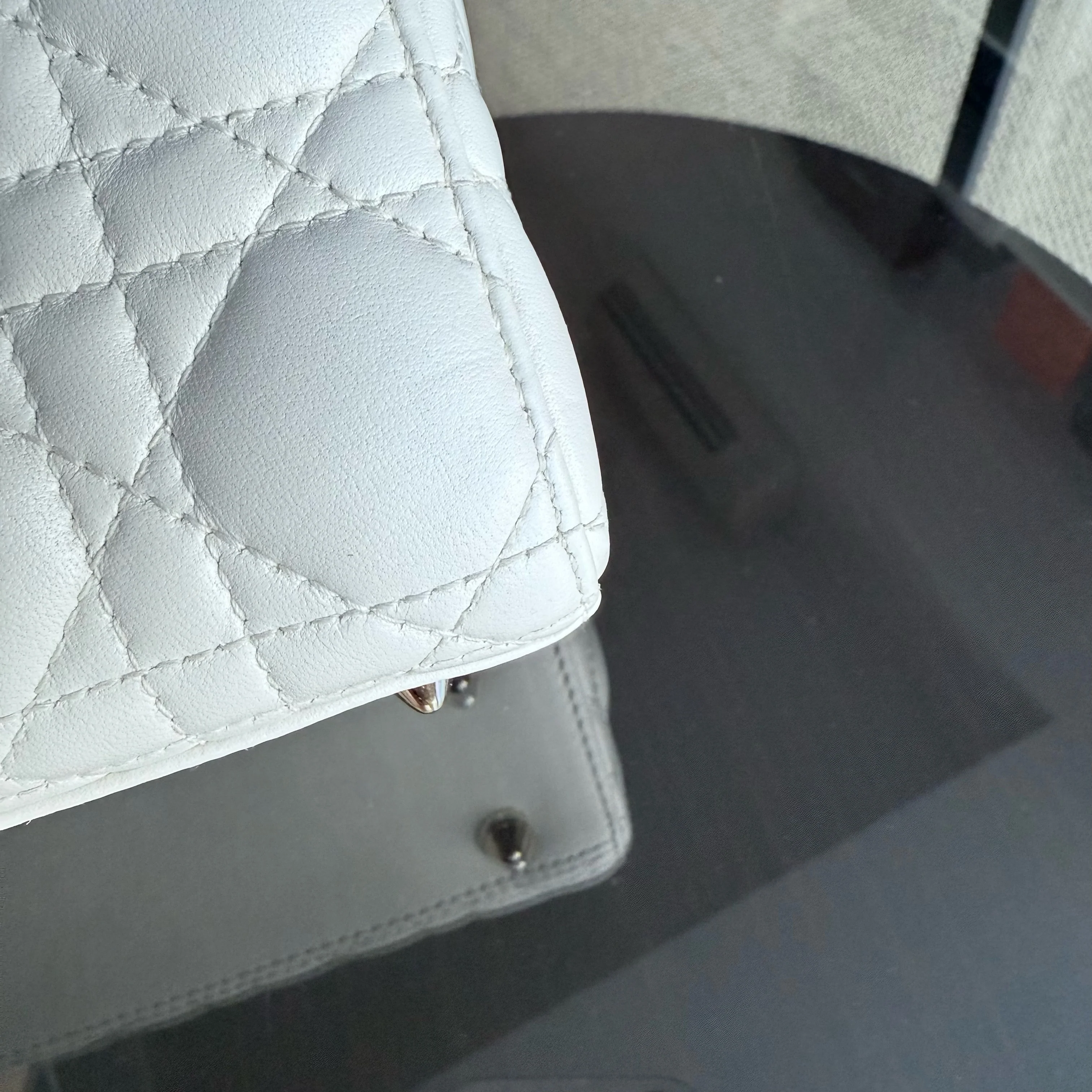 Dior MyABC Lady Small - Cannage Lambskin White Gold Hardware