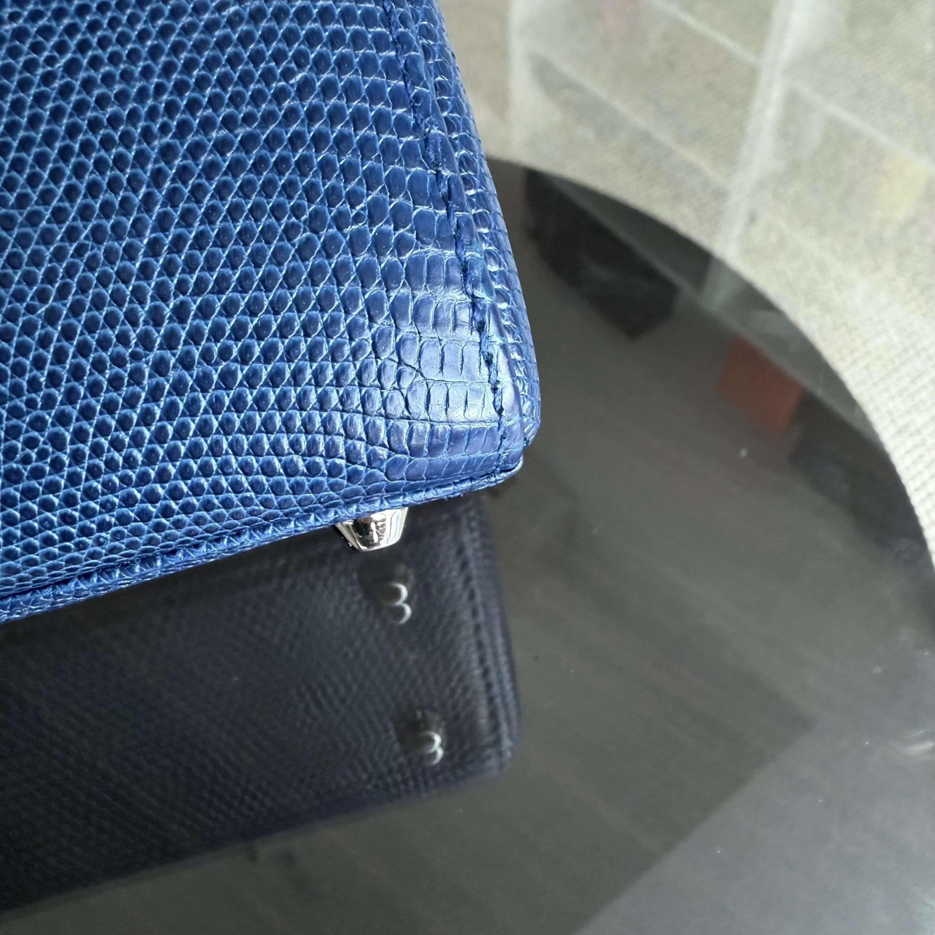 Dior Lady Mini - Exotic Lizard Limited Edition Swarovski Crystal Silver Hardware