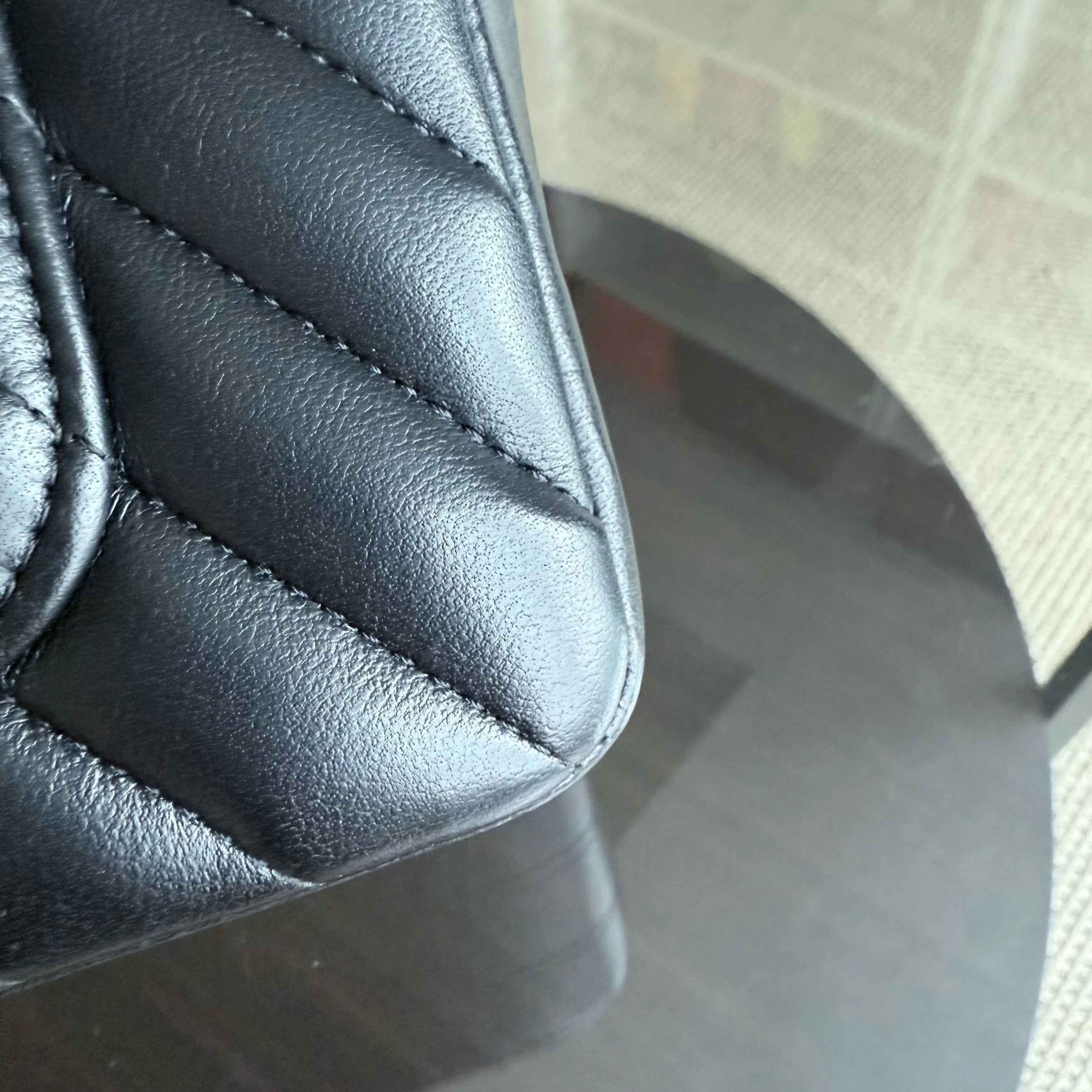 Chanel Classic Flap Mini - Chevron Lambskin Black Gold Hardware Series 26