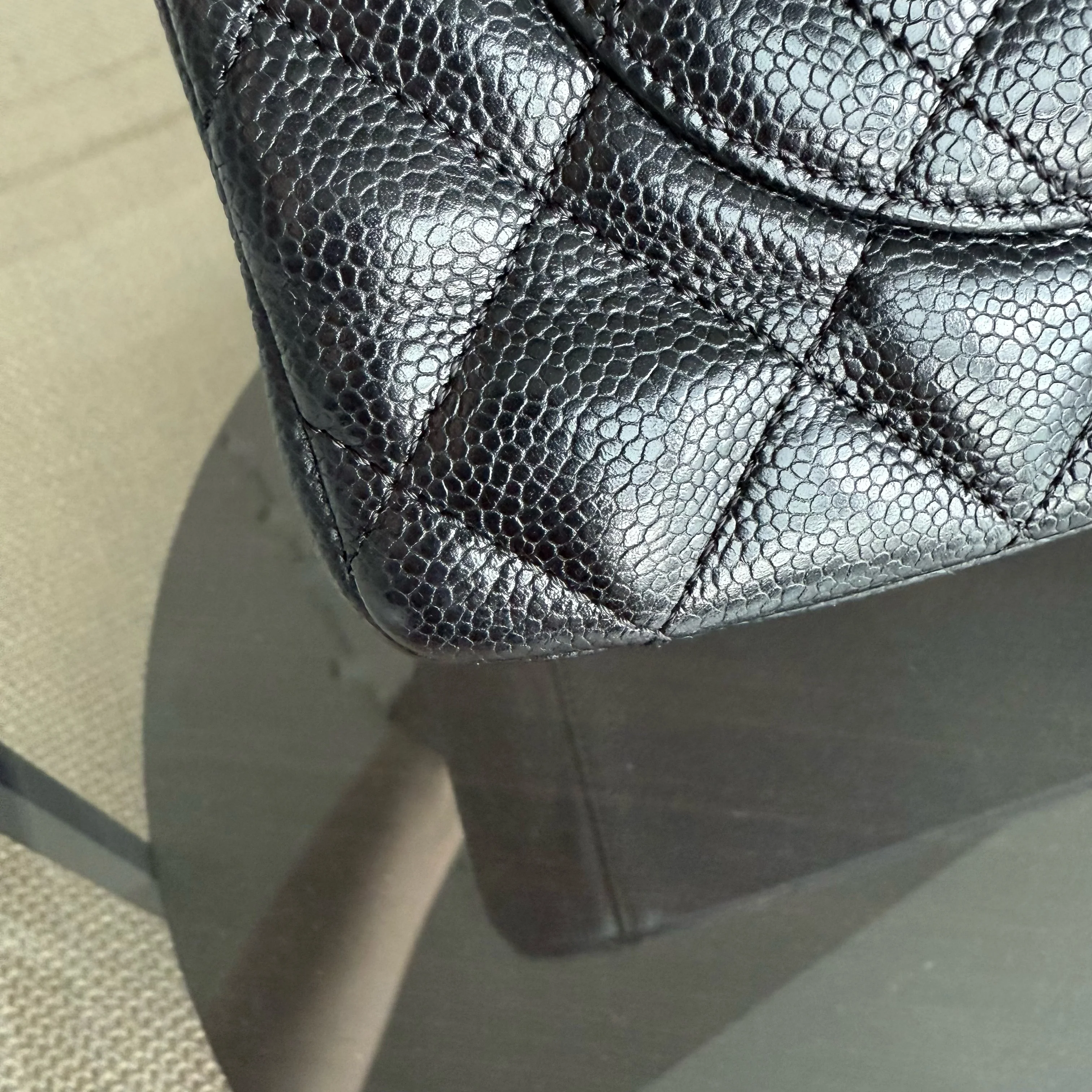 Chanel GST Grand Shopping Tote - Caviar Quilted Black Gold Hardware Series 11