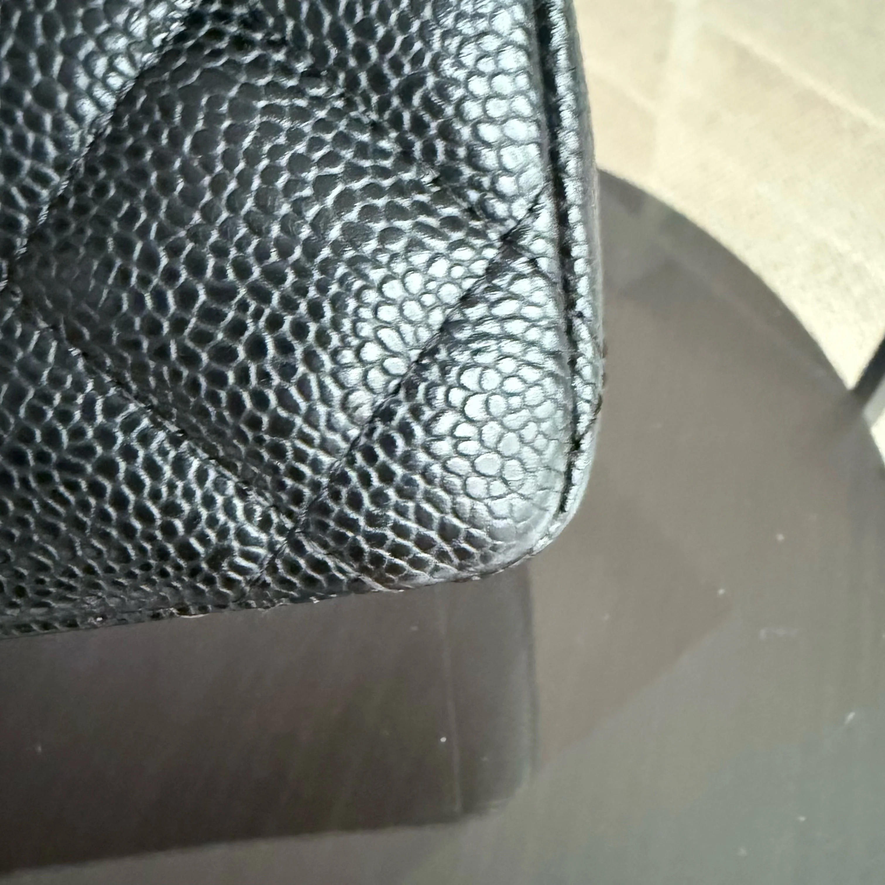 Chanel Classic Flap Maxi - Caviar Double Flap 33CM Quilted Grained Calfskin Black Gold Hardware Series 14