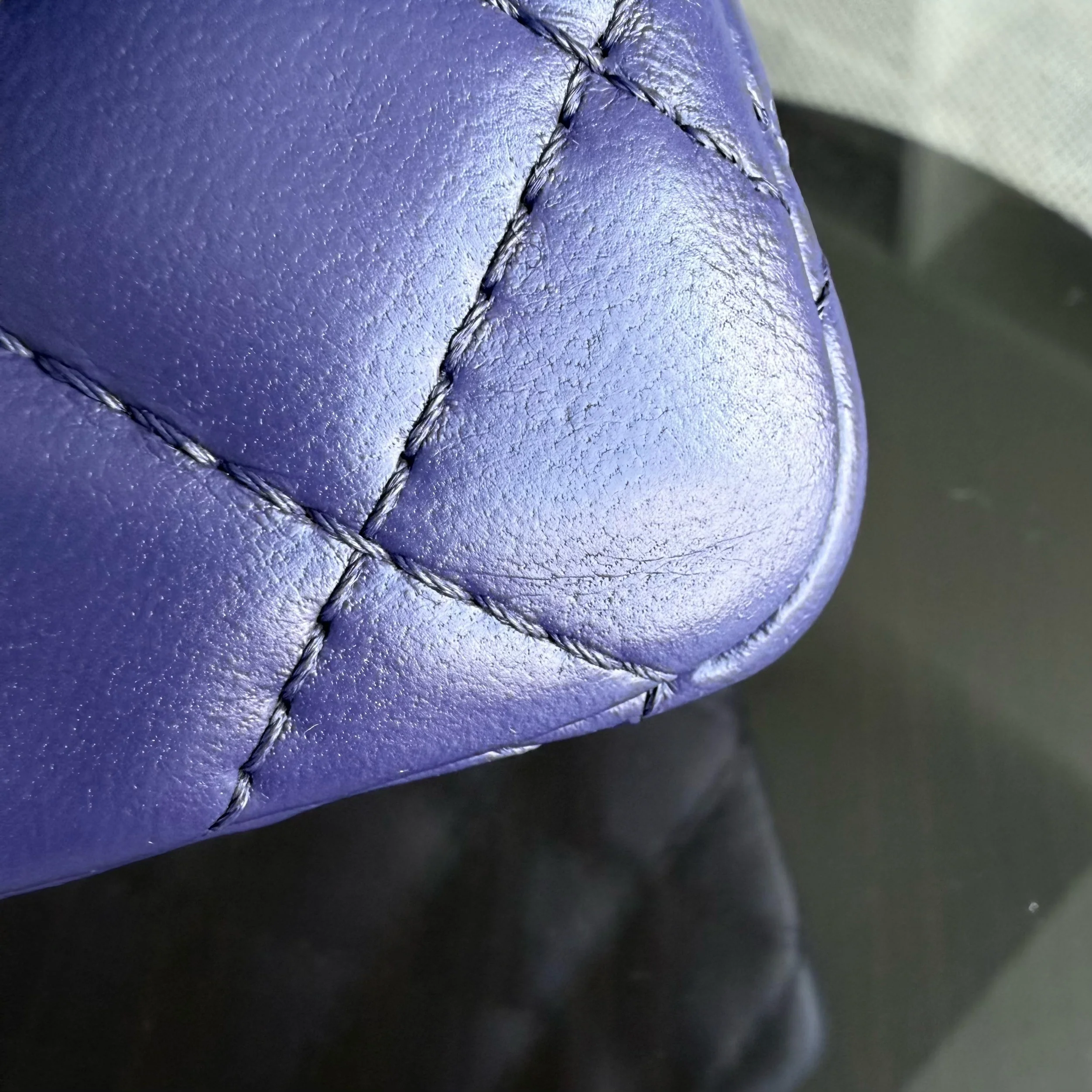 Chanel 2.55 Reissue 225 Small - 24CM Quilted Lambskin Dark Purple Series 14