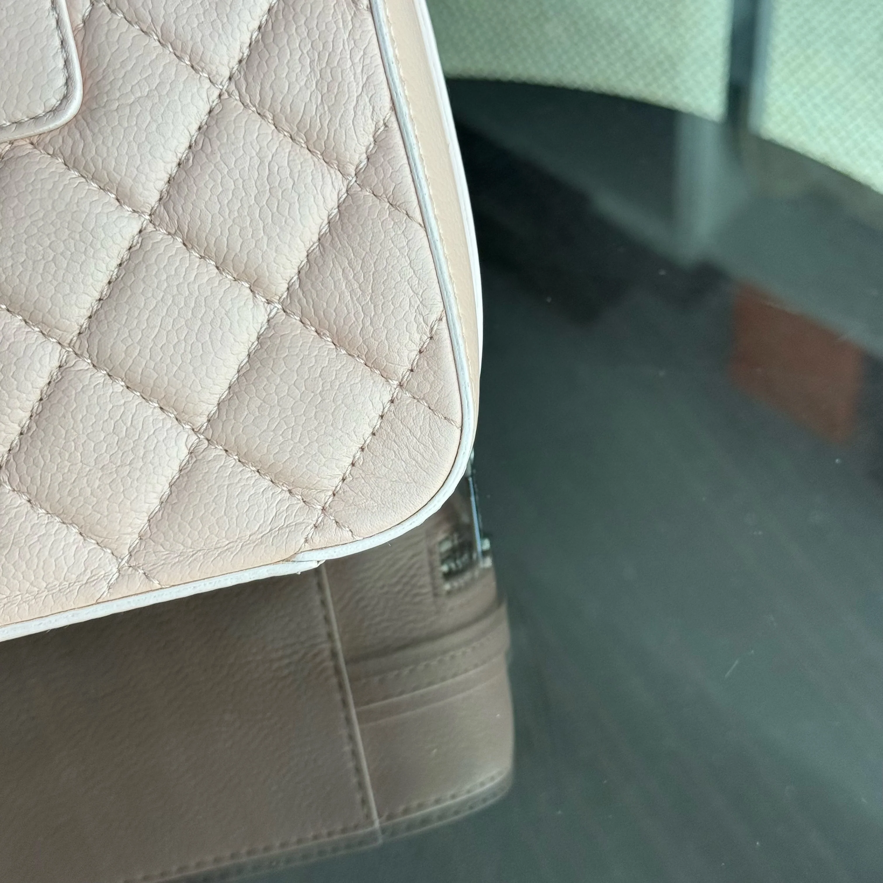 Chanel CC Box Camera Bag Small - Caviar Quilted Grained Calfskin Pink Series 24