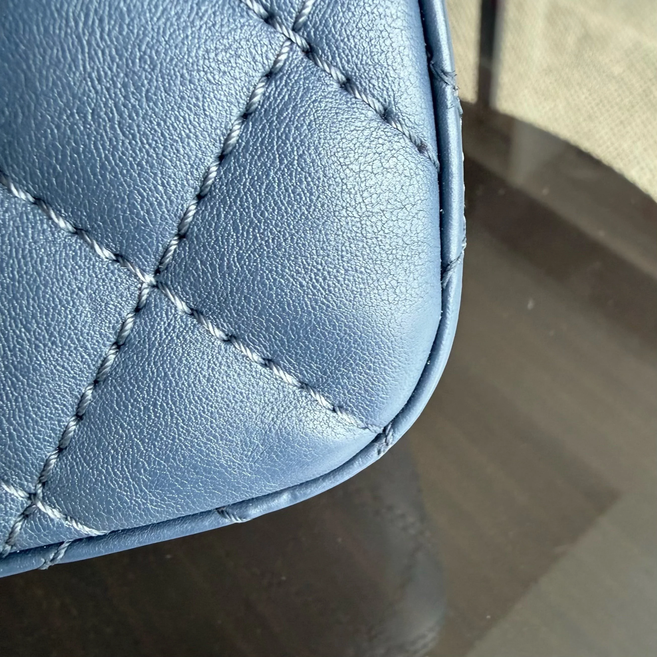 Chanel 2.55 Reissue 225 - 24CM Caviar Quilted Blue Gold Hardware Series 23