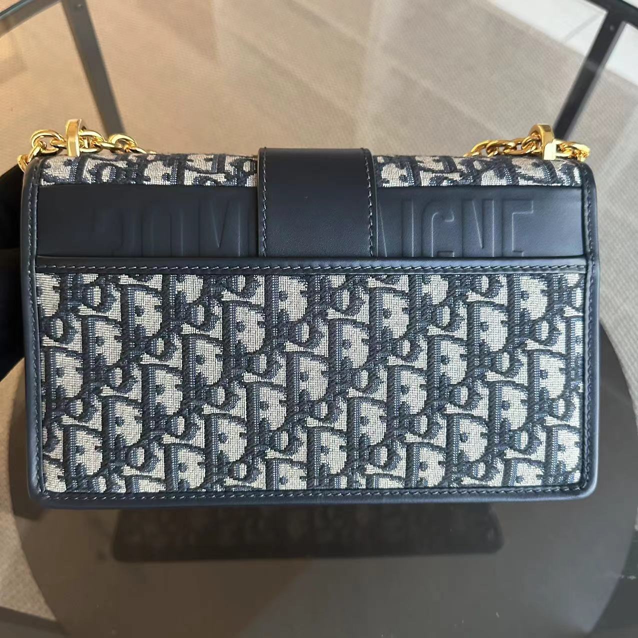 Dior 30 Montaigne - Oblique Canvas Bag with Golden Hardware