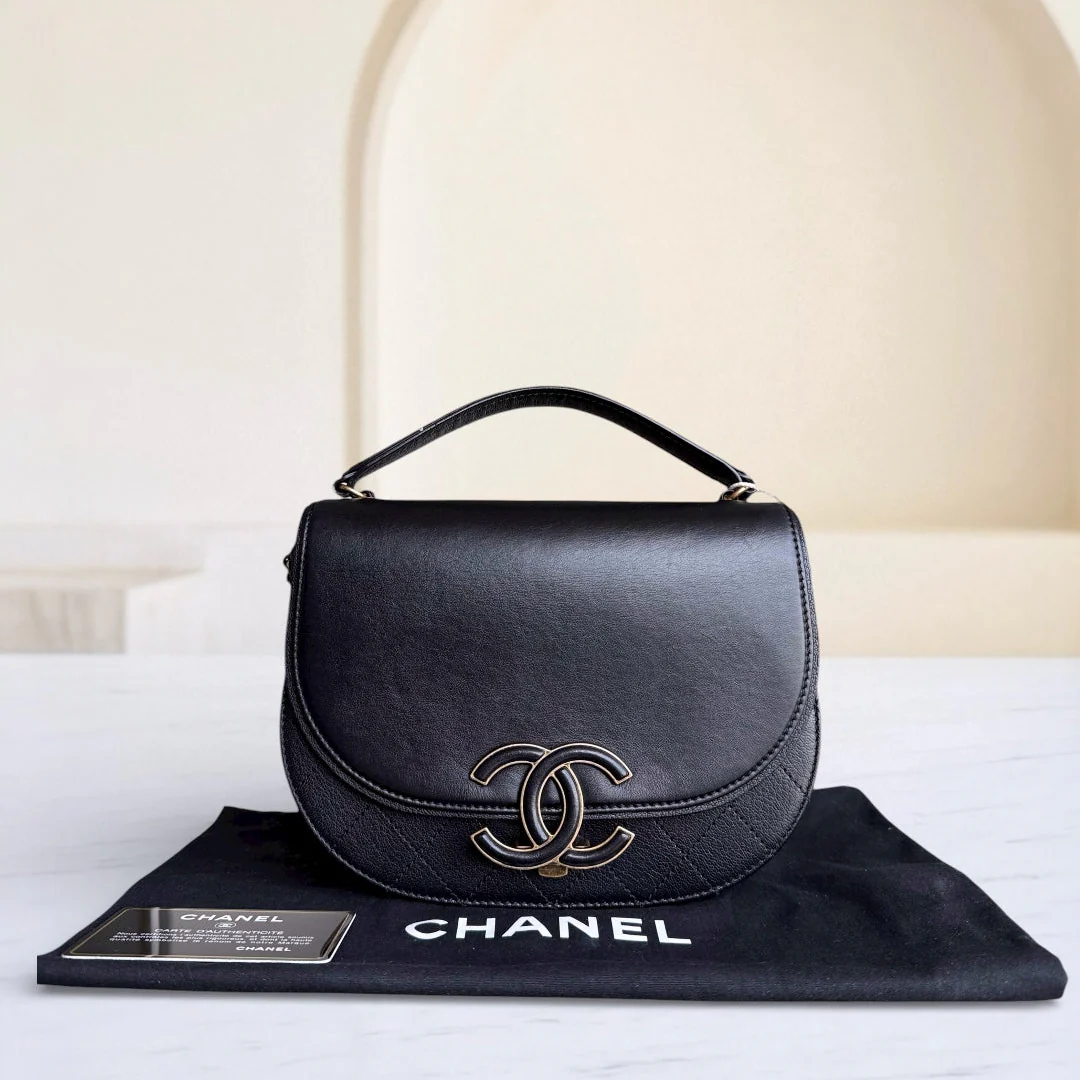 Chanel Coco Curve Cuba - Quilted Calfskin Black Gold Hardware Series 23