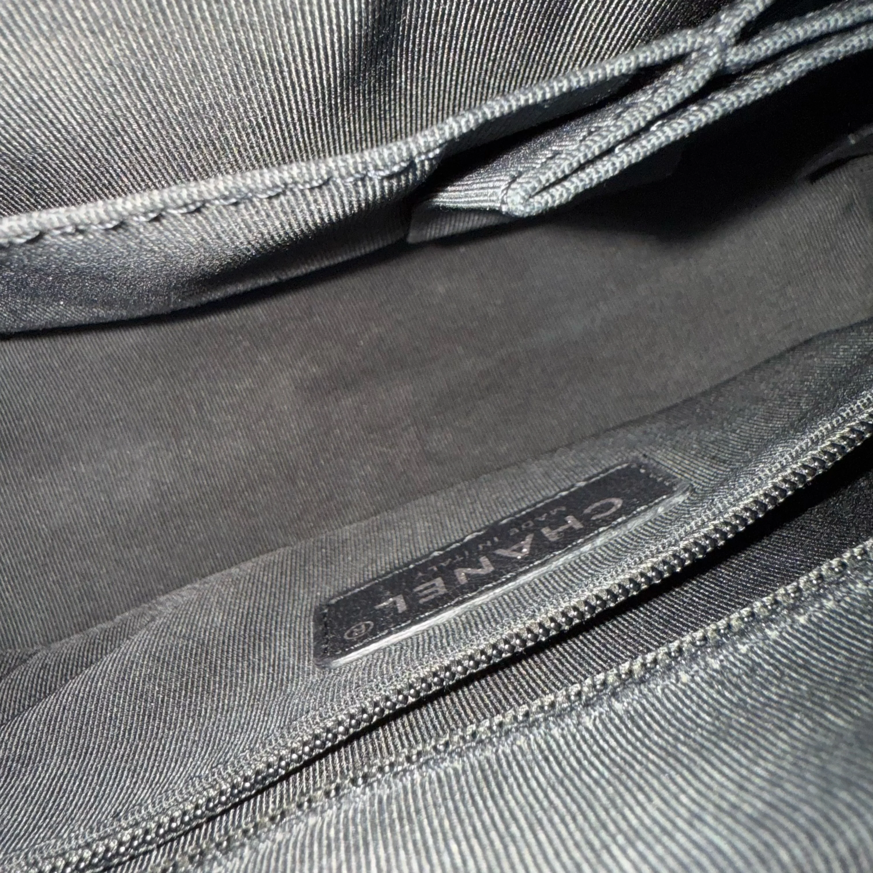 Chanel Gabrielle Small - Quilted Calfskin Black Gold Hardware