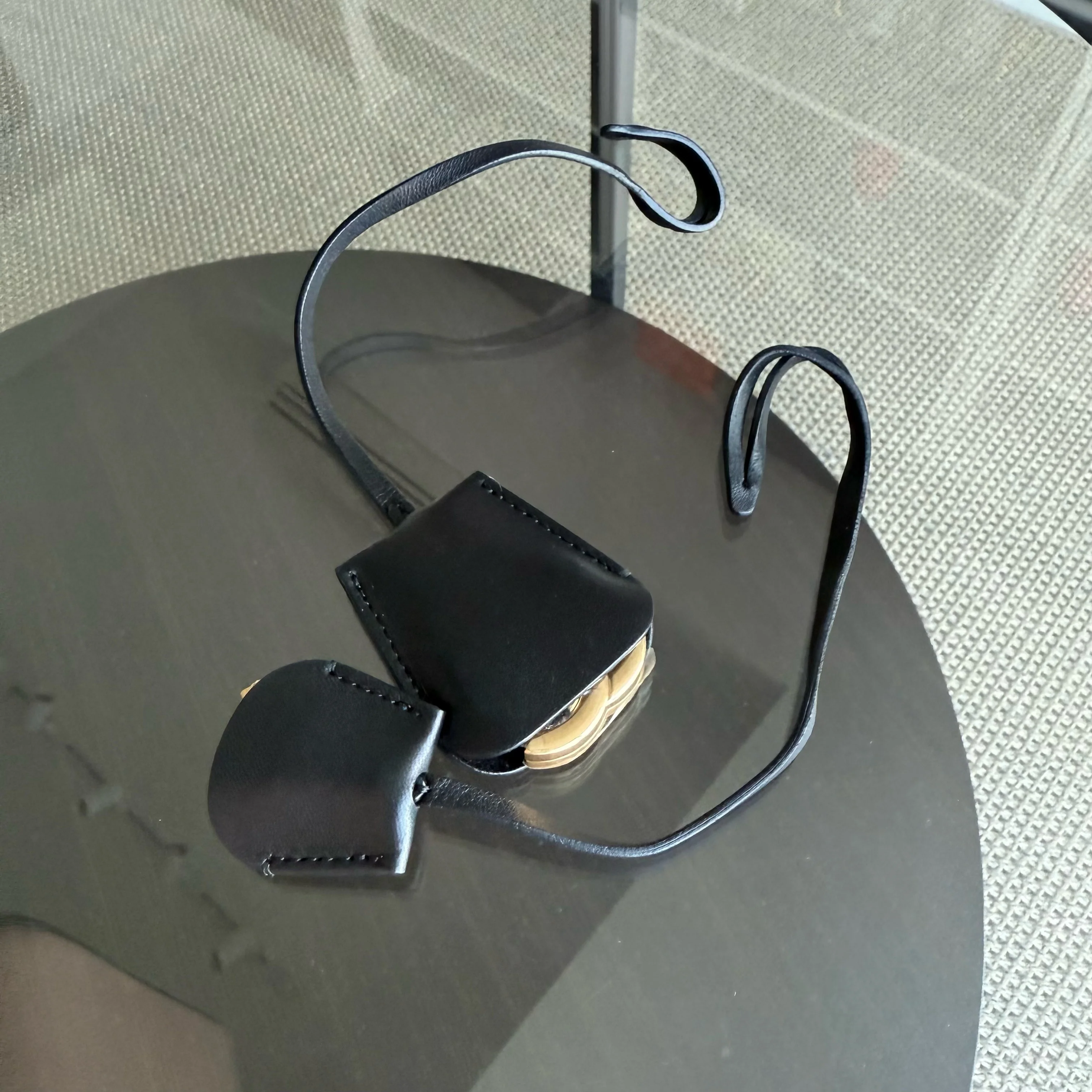 Chanel Camera Filigree Box Bag Large - Caviar Quilted Grained Calfskin Black Beige Gold Hardware Series 23