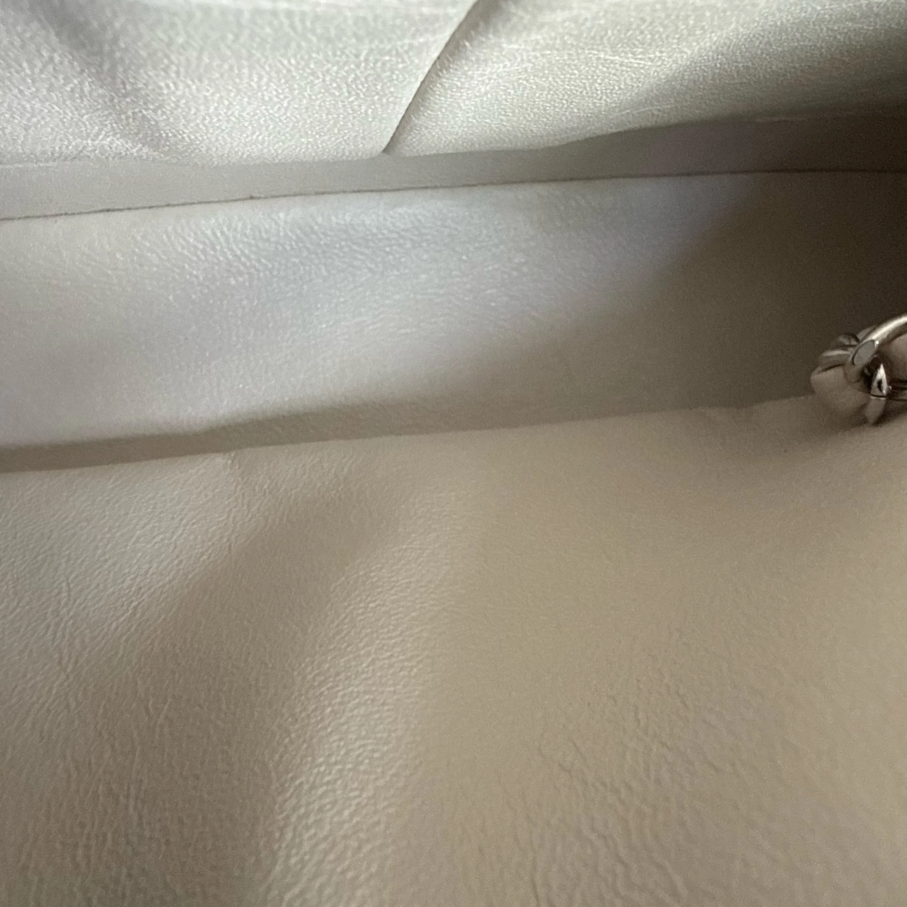 Chanel Classic Flap Medium - Caviar 25CM Quilted Double Flap Light Gray Grey Silver Hardware Series 26