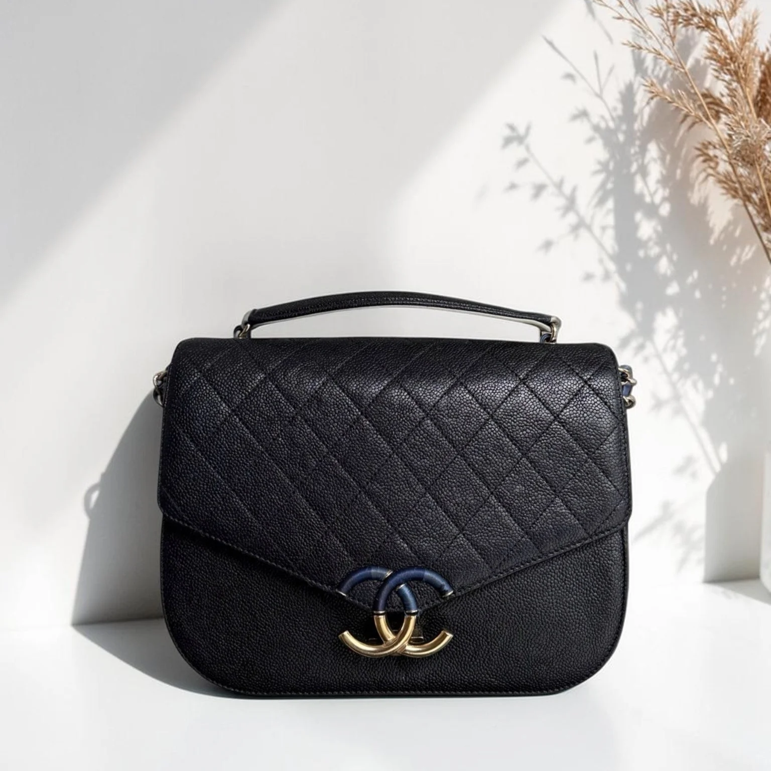 Chanel Coco Curve Cuba - Caviar Medium Black Gold Hardware