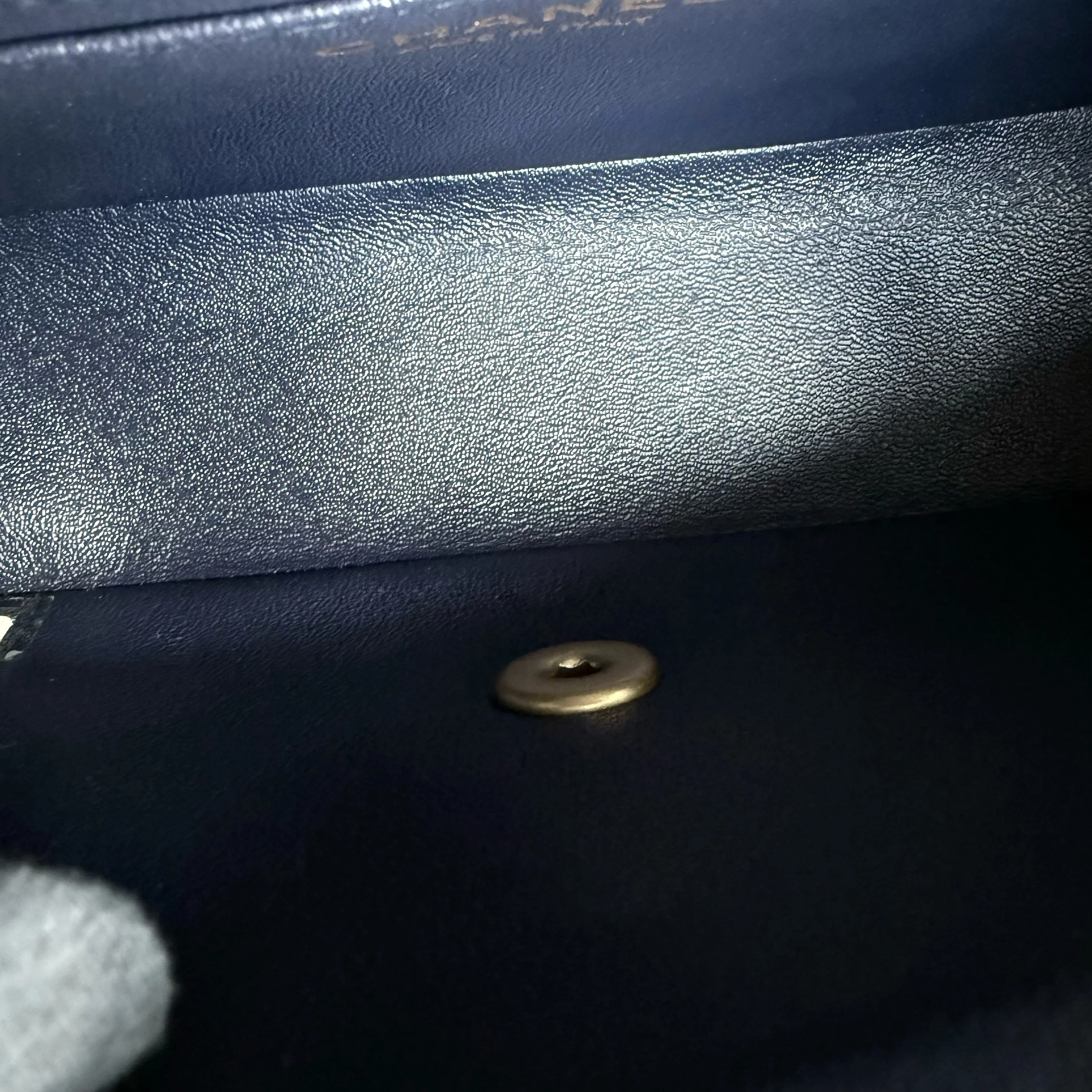 Chanel Classic Flap Mini - Caviar 20CM Quilted Dark Blue Gold Hardware Series 21