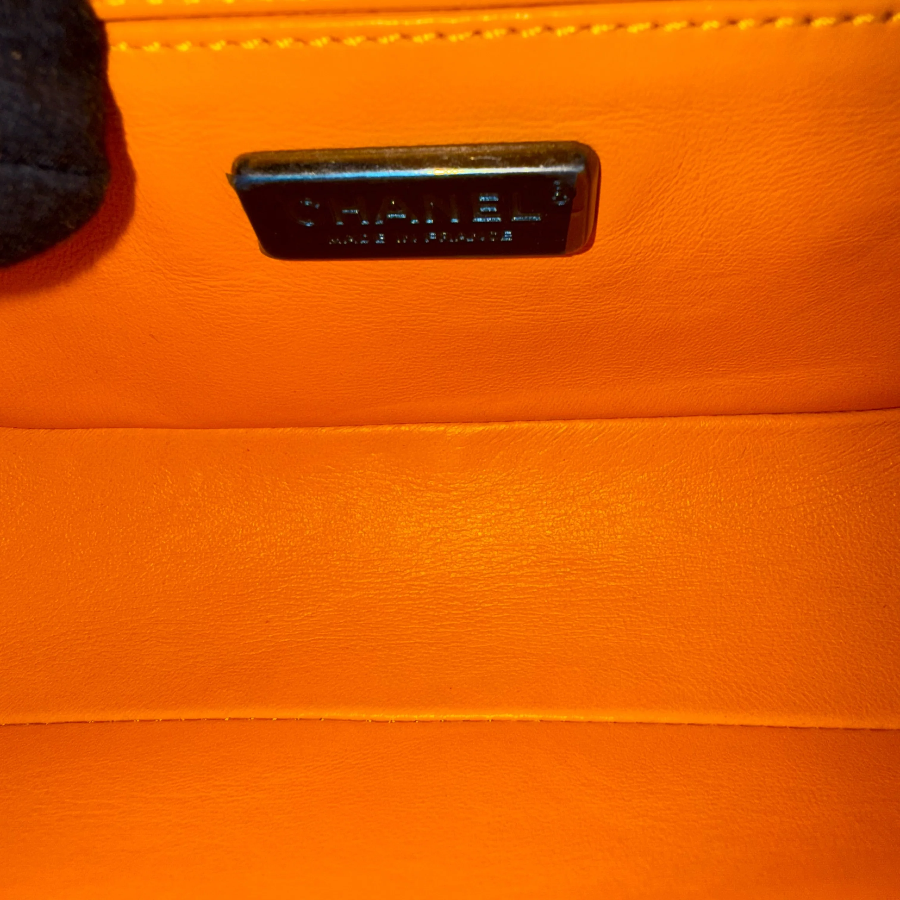 Chanel Boy Small - Small Stingray Yellow Mustard Ruthenium Silver Hardware Series 21