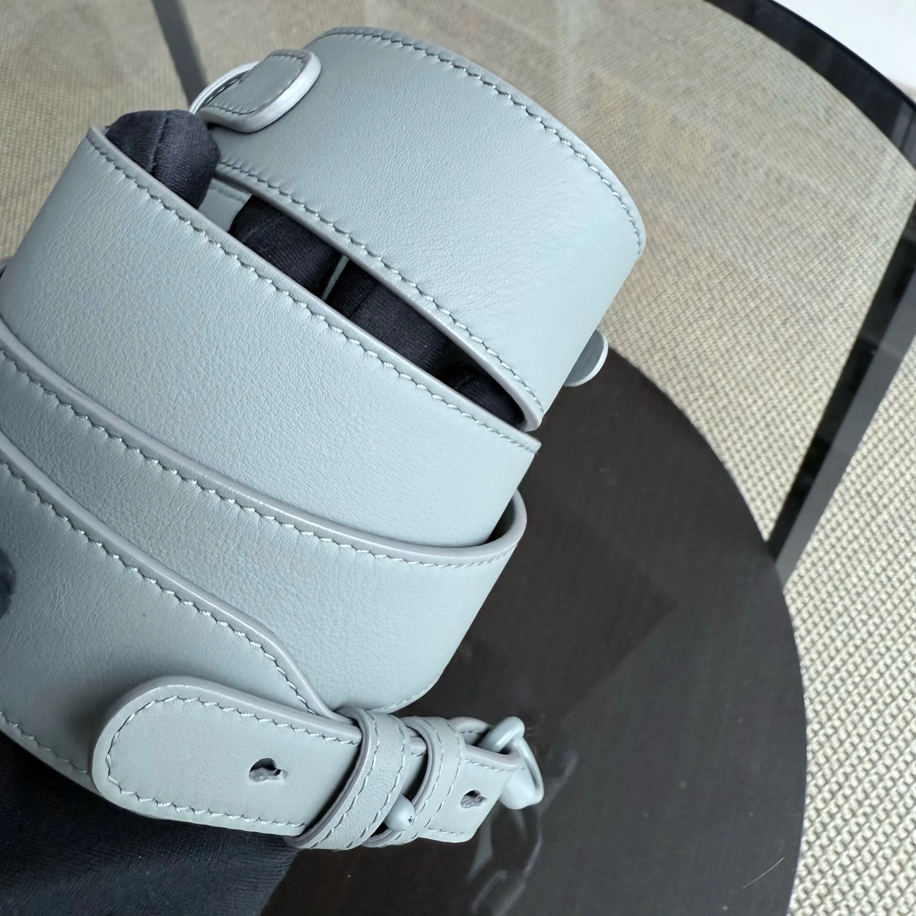 Dior Lady Small ABC - All Gray Grey Cannage Calfskin Black Hardware