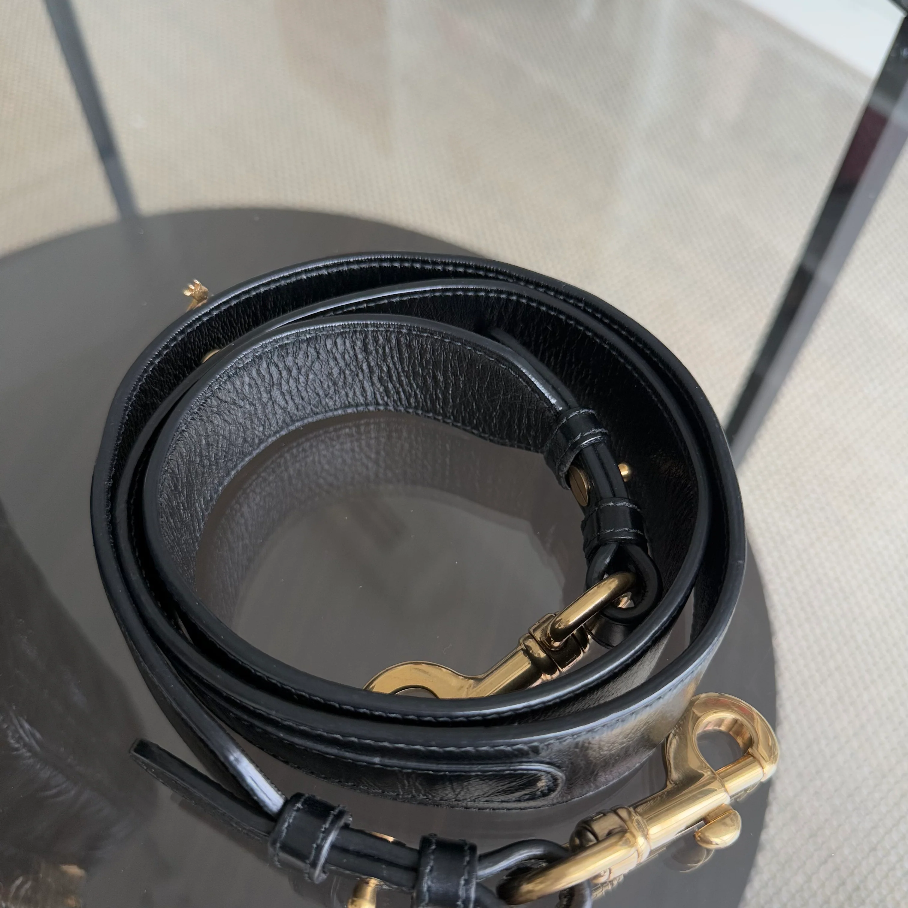 Dior Lady Small - Cannage Glazed Calfskin Black Gold Hardware