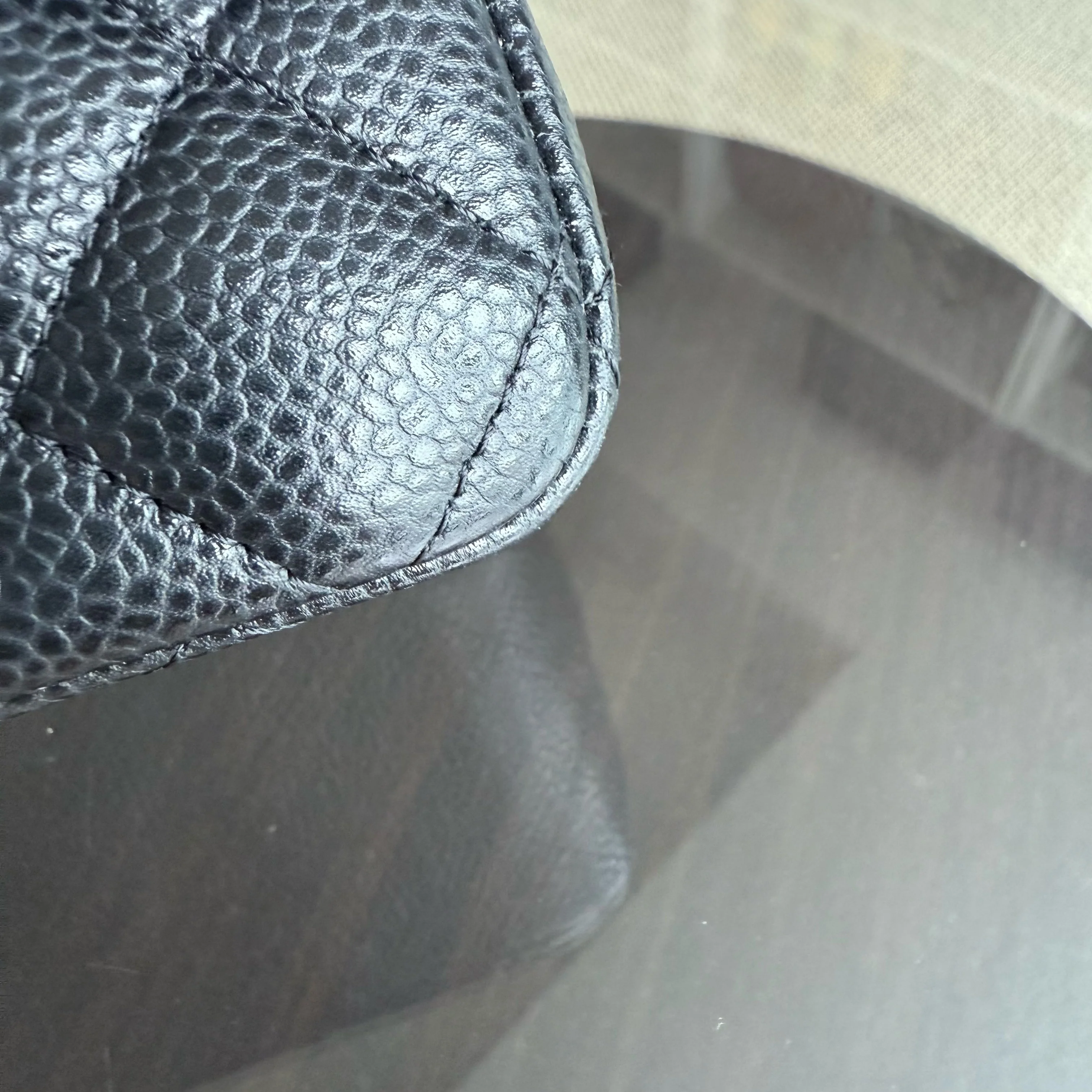 Chanel Caviar Mini Rectangle Classic Flap - 20CM Quilted Black Golden Hardware Series 25