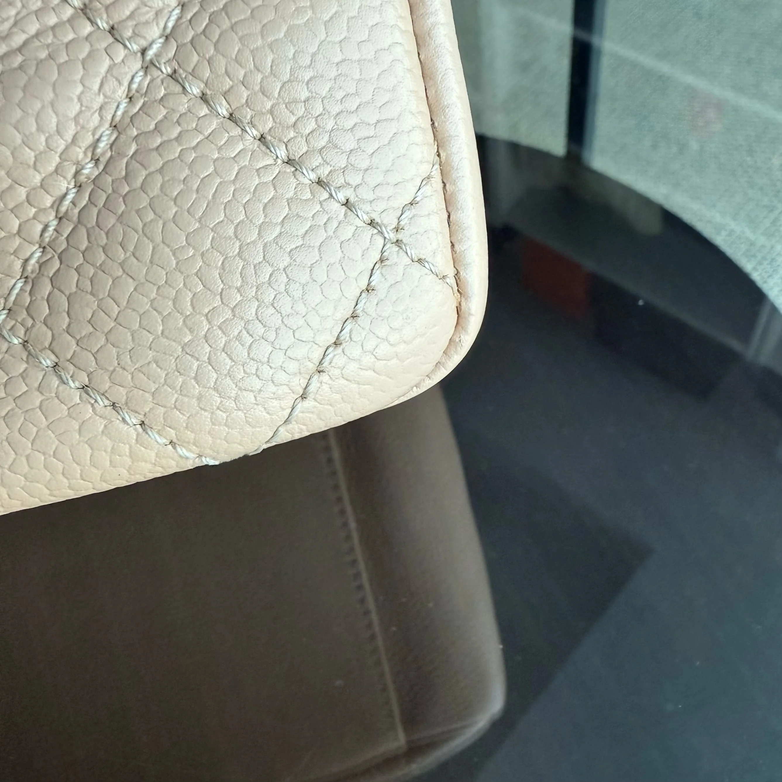 Chanel GST Grand Shopping Tote - Caviar Grained Calfskin Light Beige Gold Hardware Series 13