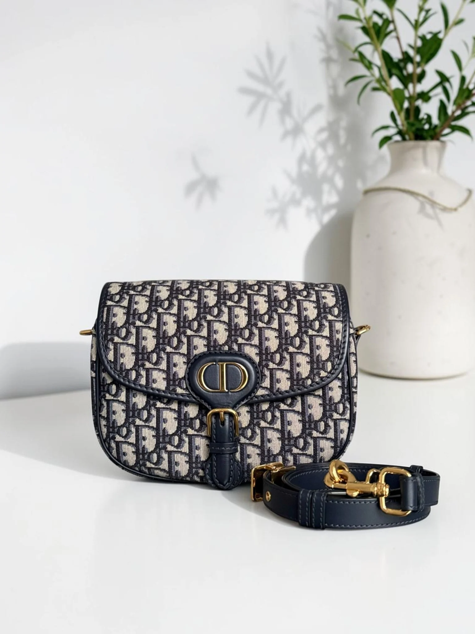 Dior Bobby Medium - 22cm Monogram Gold Hardware