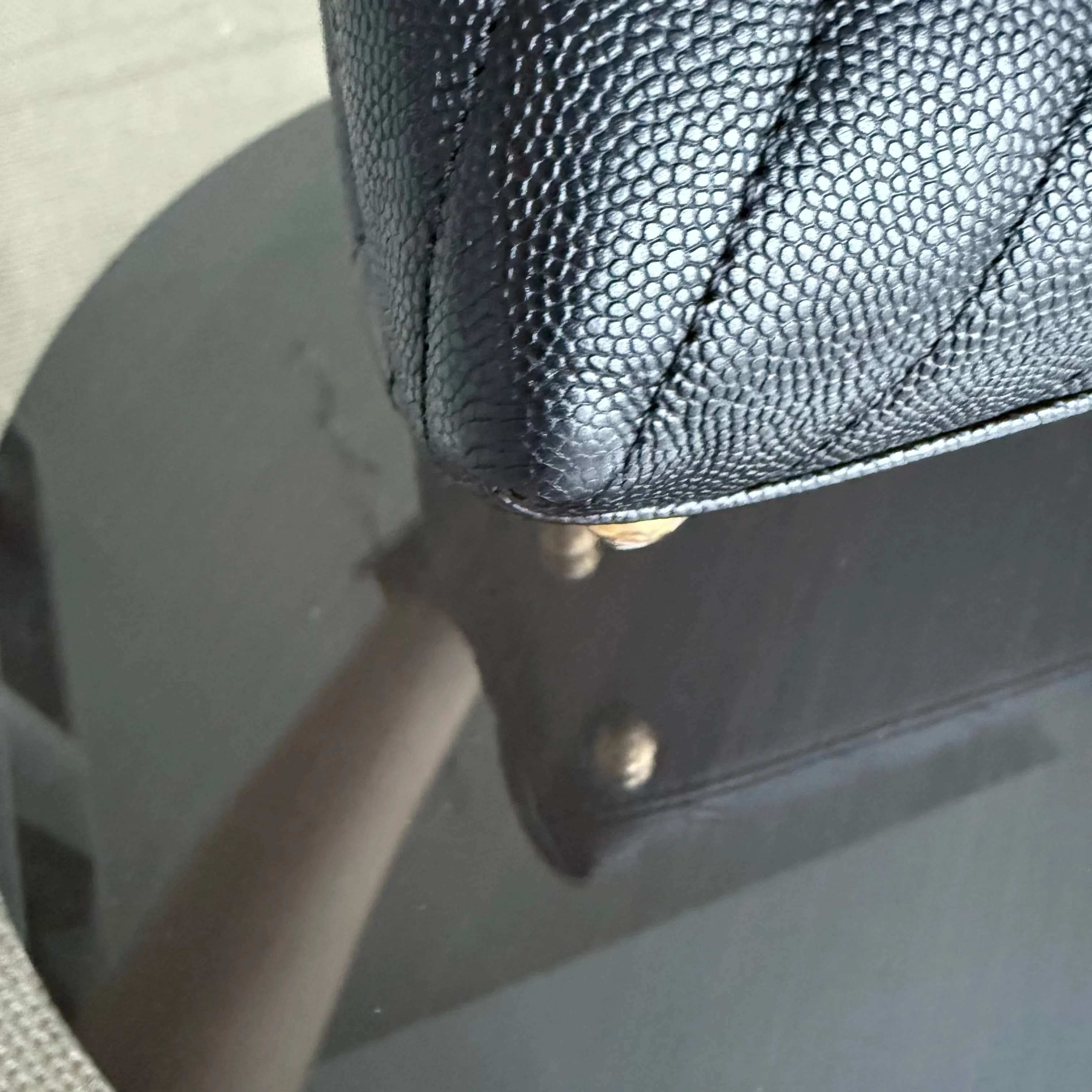 Chanel Coco Handle Small - Caviar Chevron Grained Calfskin Black Gold Hardware Series 26