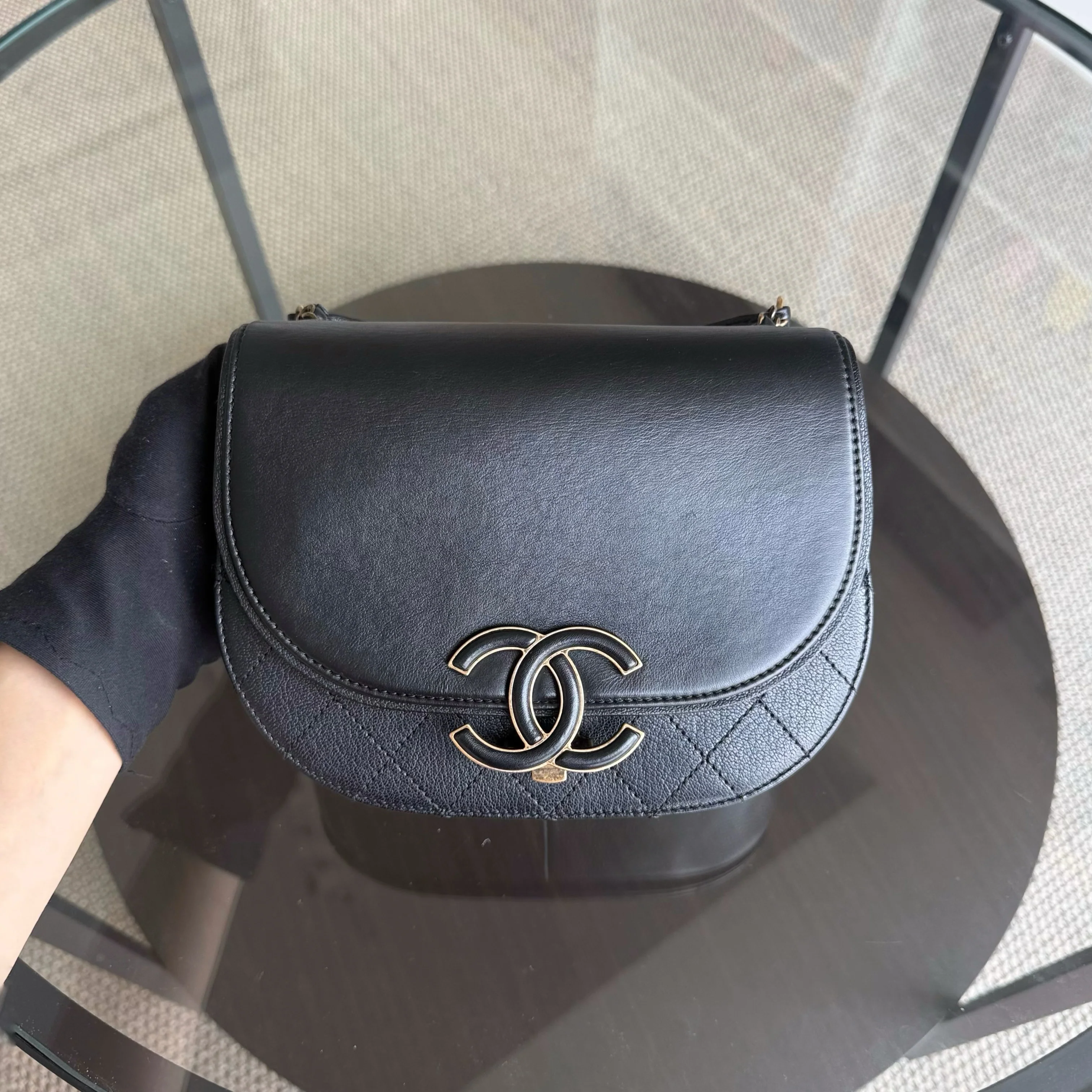 Chanel Coco Curve Cuba - Quilted Calfskin Black Gold Hardware Series 23