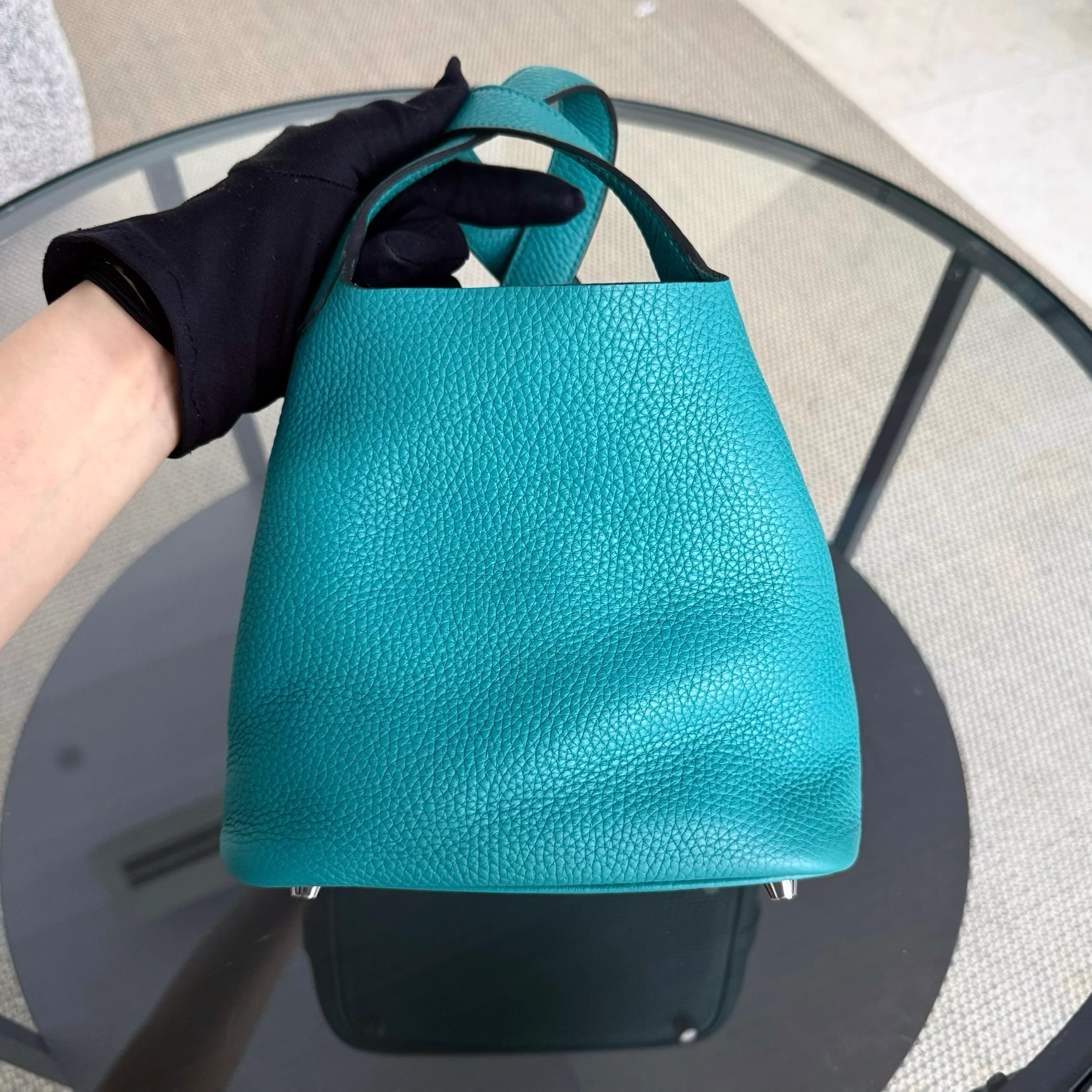 Hermes Picotin Lock 18 - TC Clemence Palladium Hardware Stamp A