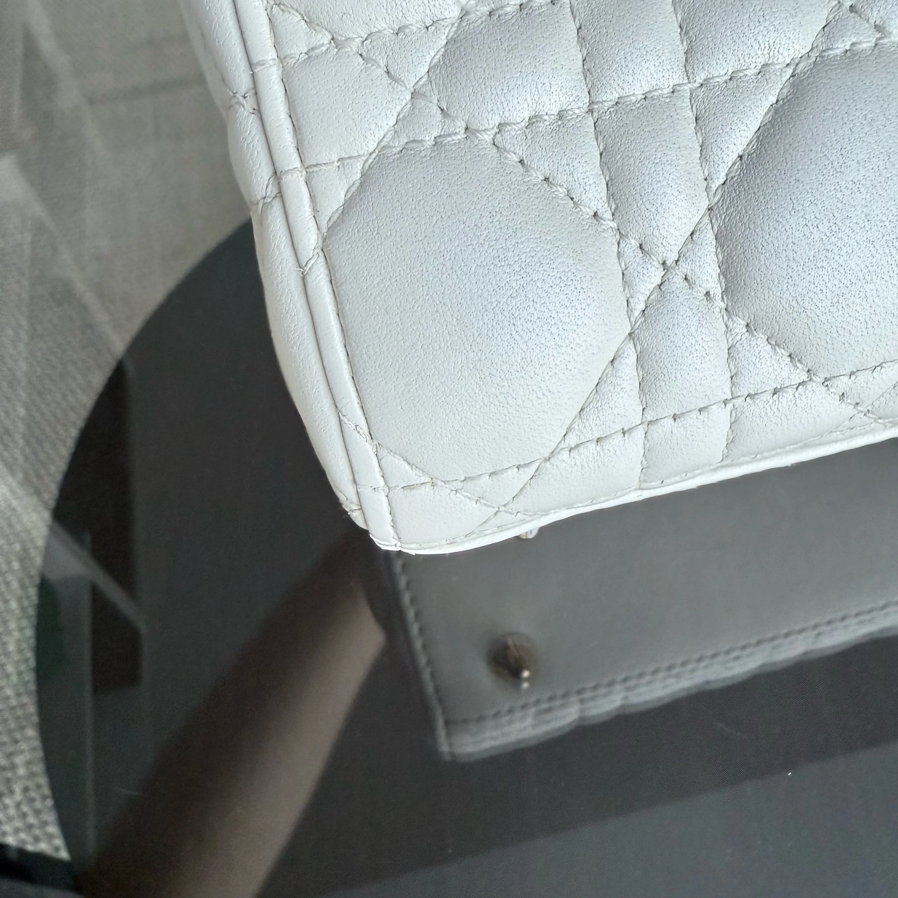 Dior MyABC Lady Small - Cannage Lambskin White Gold Hardware