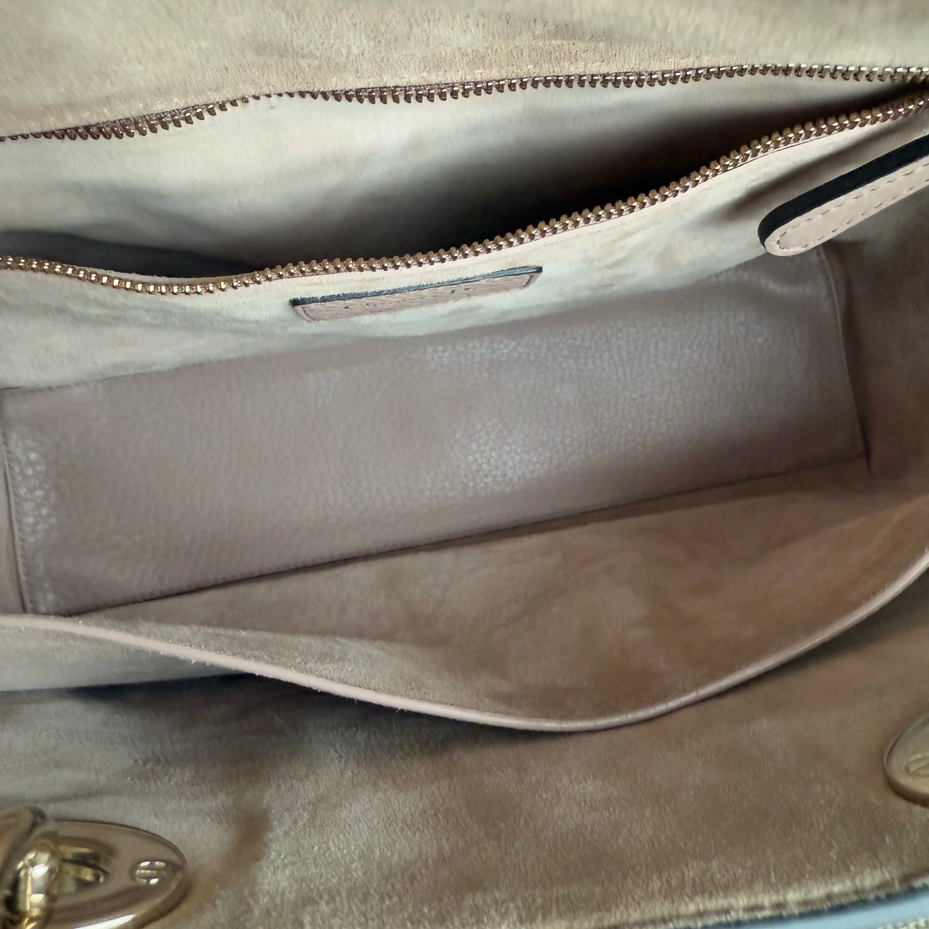 Dior Lady Flap Large - Grained Calfskin Nude Pink Gold Hardware