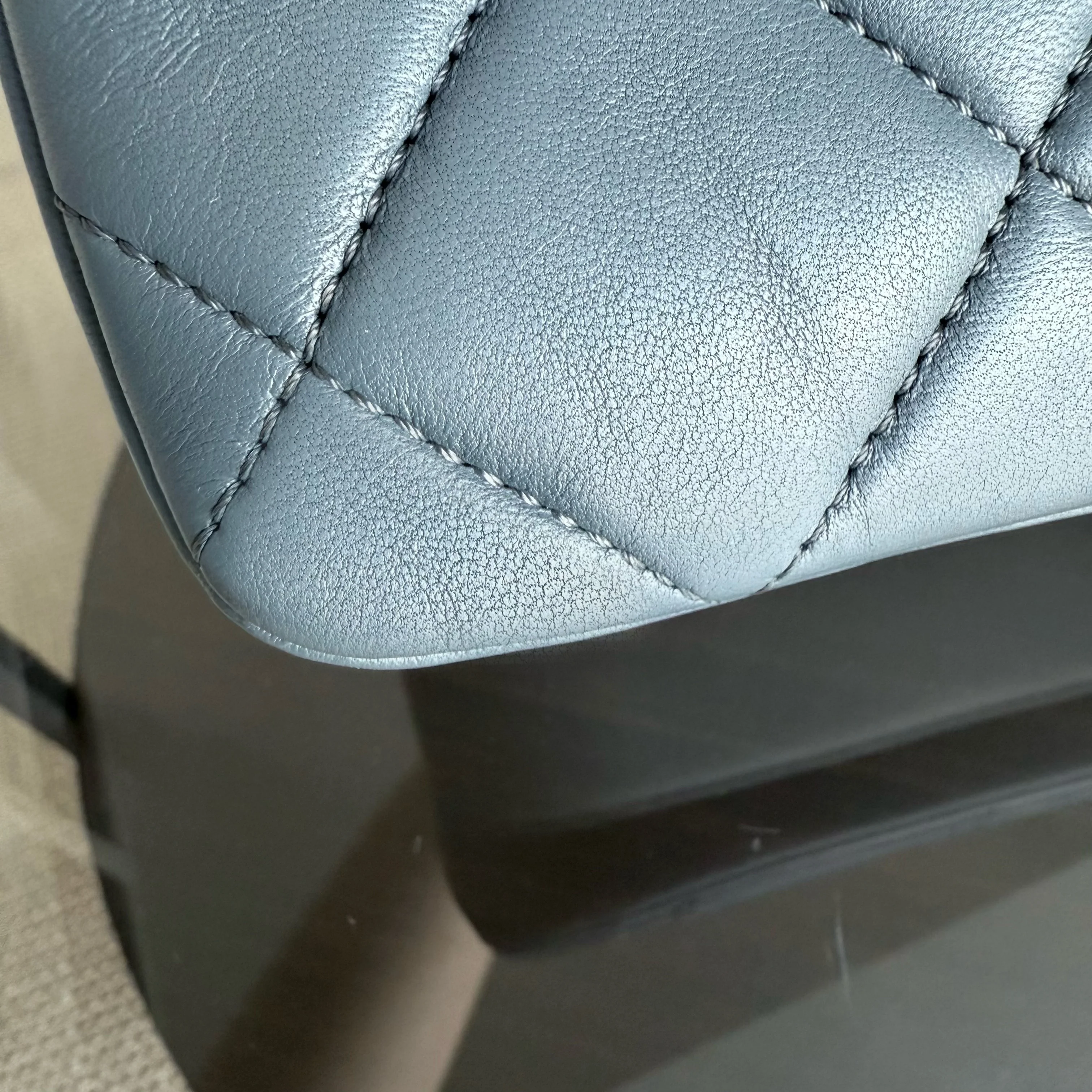 Chanel Trendy CC Small - Quilted Lambskin Haze Blue Gold Hardware Series 26