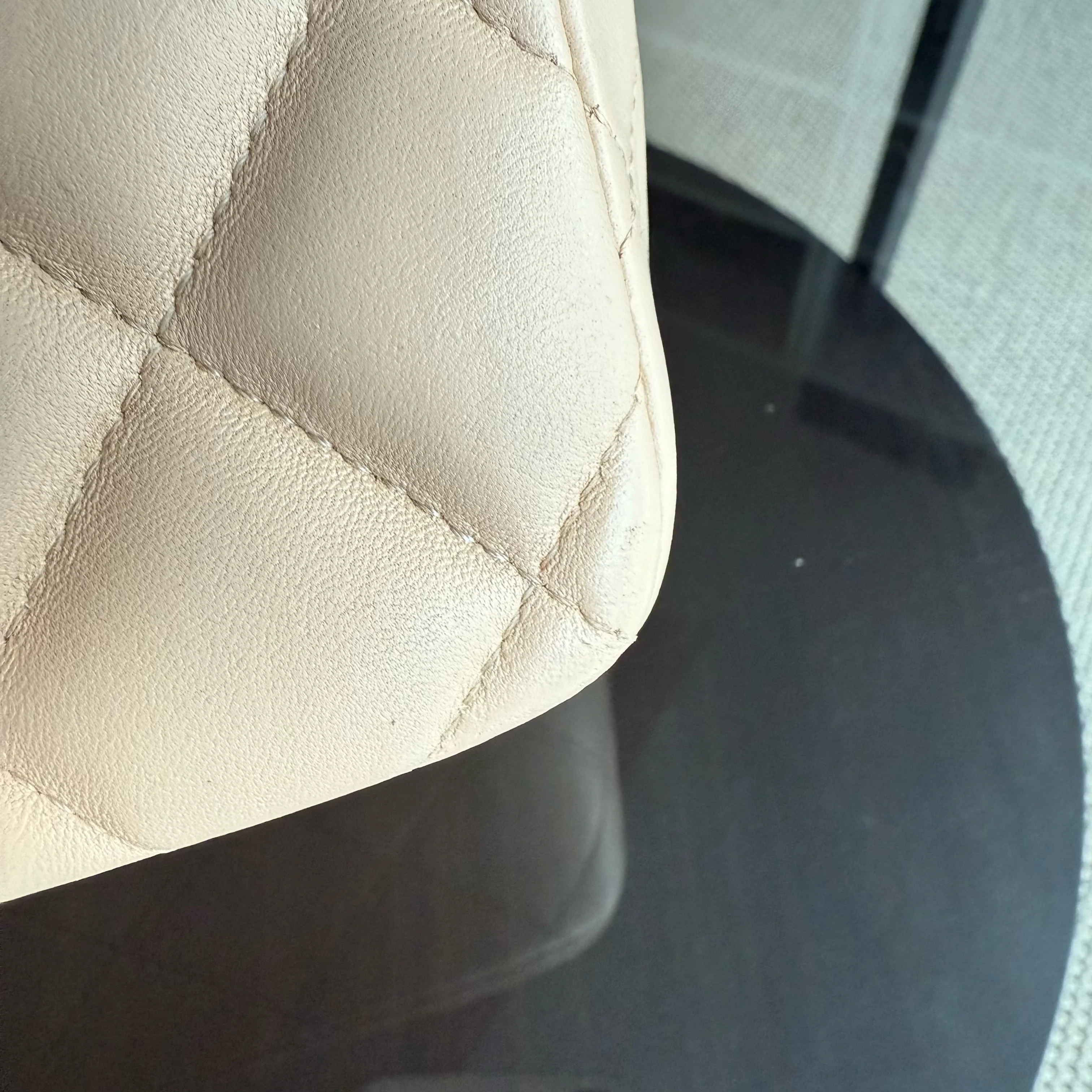 Chanel Classic Flap Jumbo - Double Flap 30CM Quilted Lambskin Beige Gold Hardware