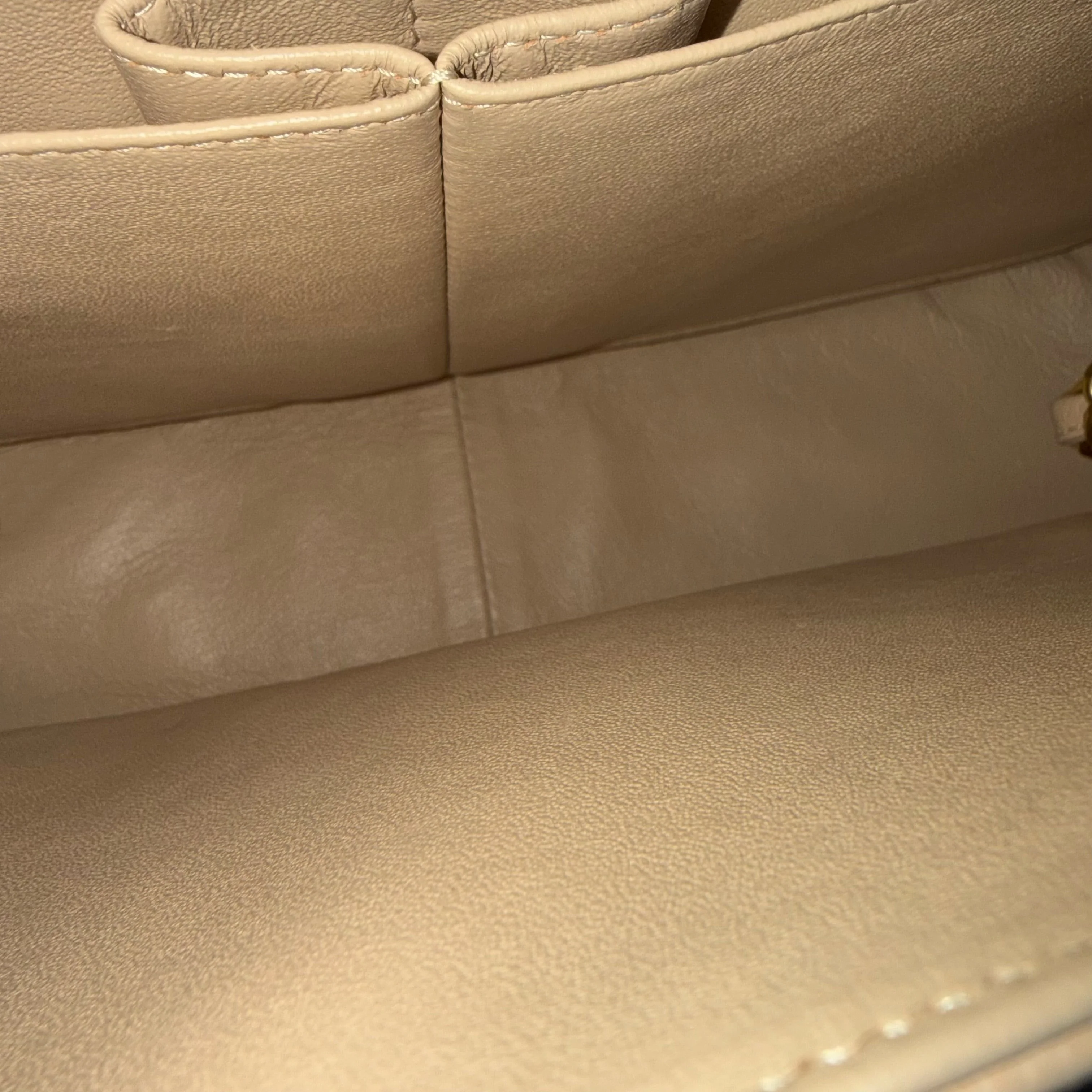 Chanel Classic Flap Jumbo - Caviar Quilted Double Flap Light Beige Gold Hardware