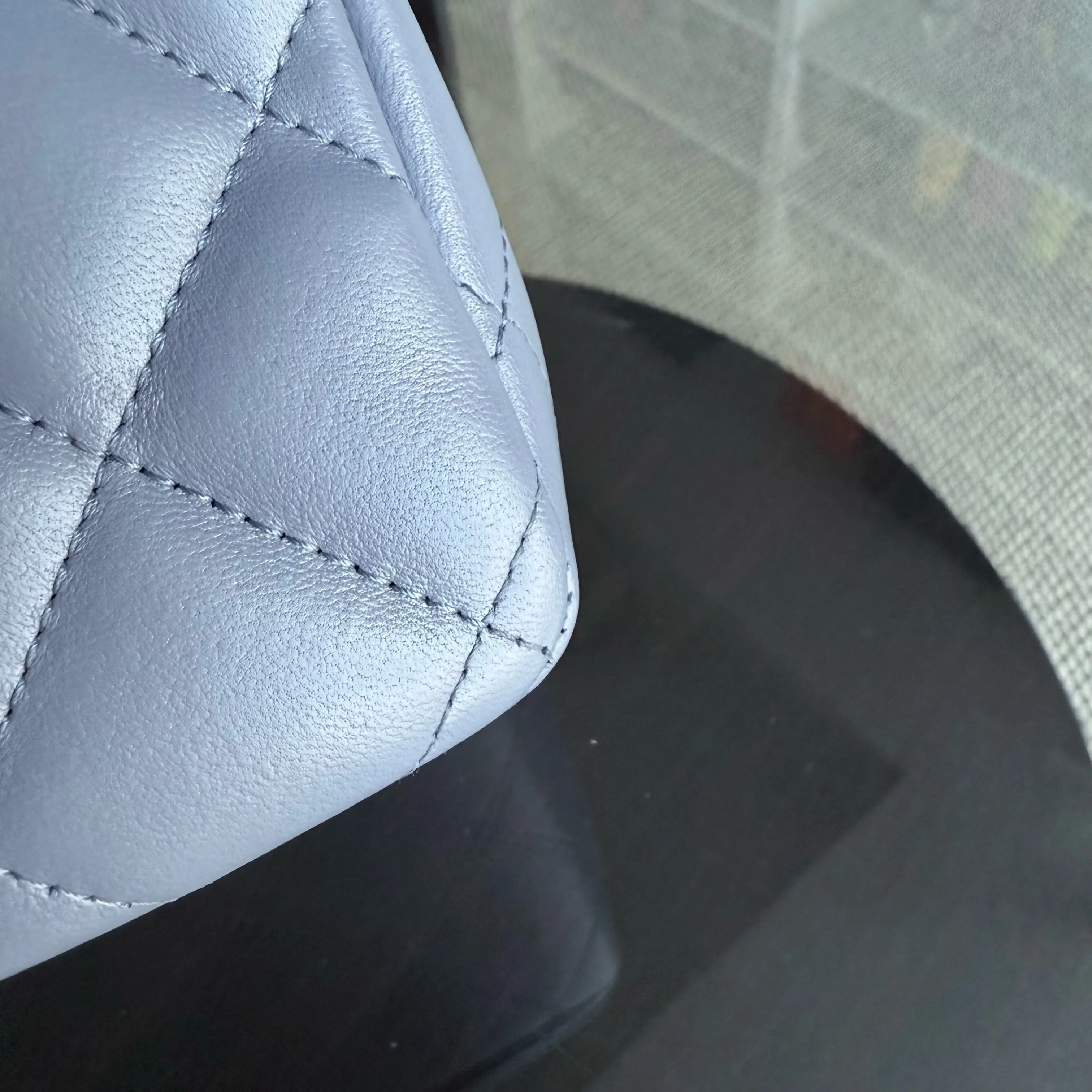 Chanel Classic Flap Jumbo - Double Flap 30CM Quilted Lambskin Lavender Silver Hardware Series 15