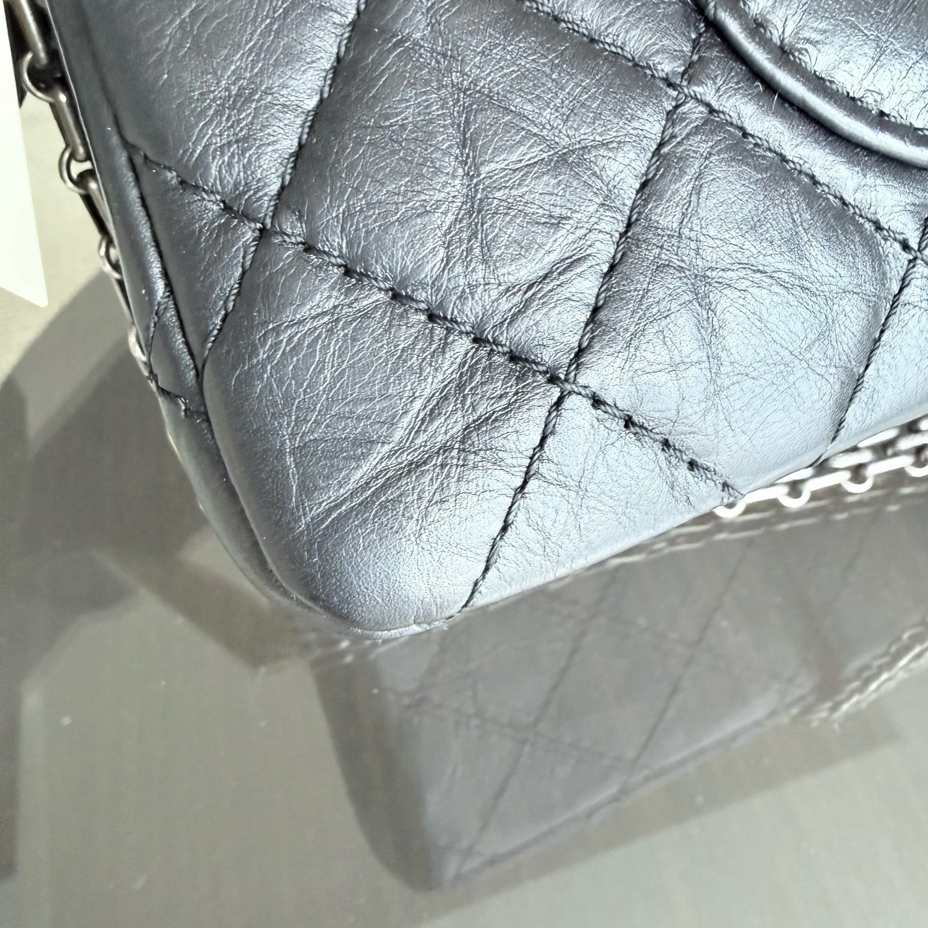 Chanel 2.55 Reissue 226 - Quilted Aged Calfskin Black Ruthenium  Silver Hardware