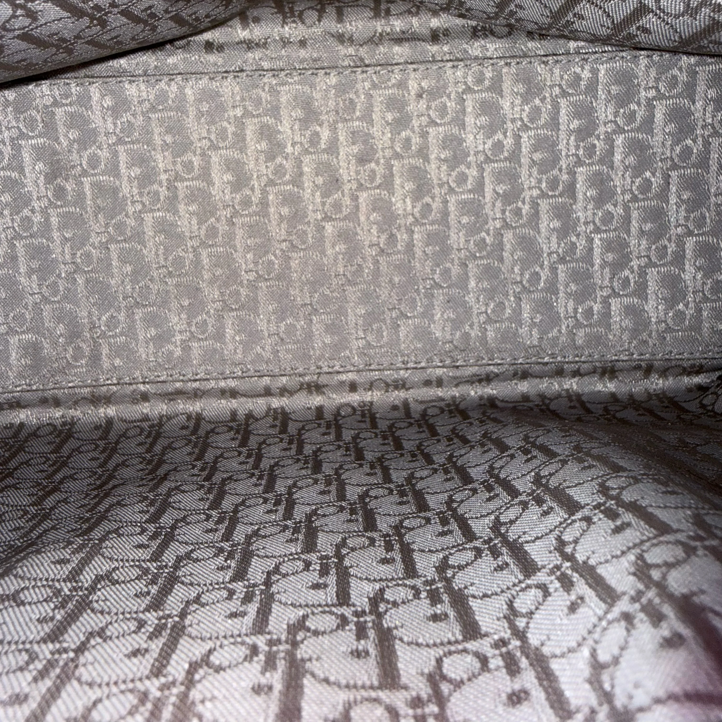 Dior Lady Medium - Cannage Lambskin Burgundy Silver Hardware