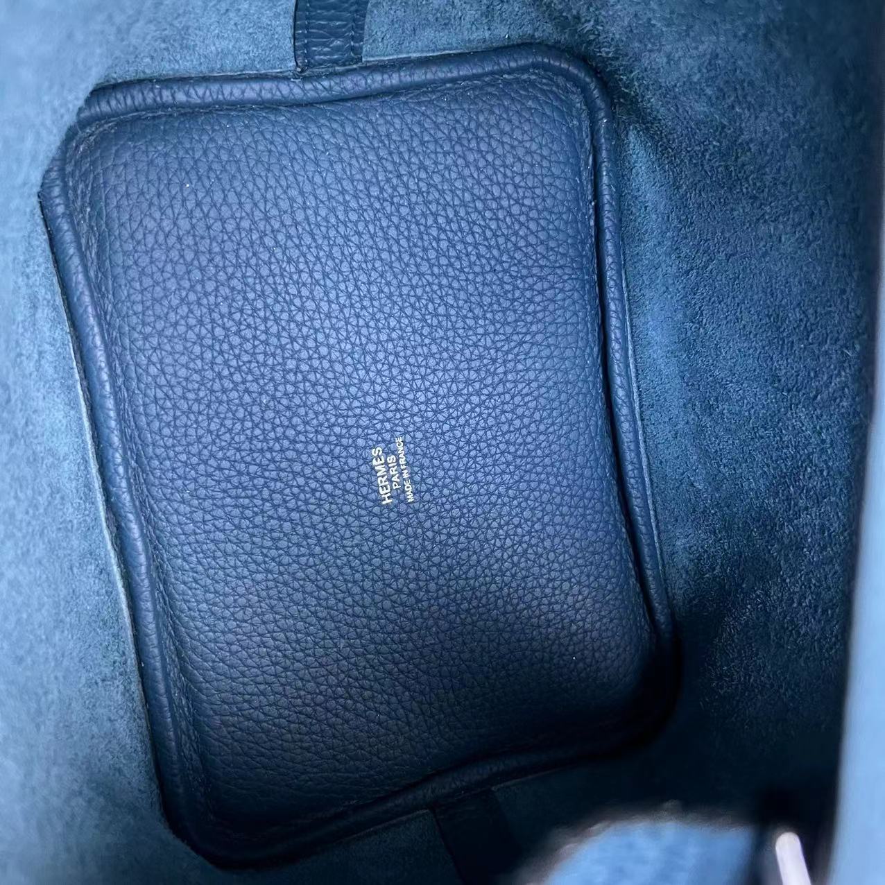 Hermes Picotin 18 - Square O Stamp Blue Silver Hardware