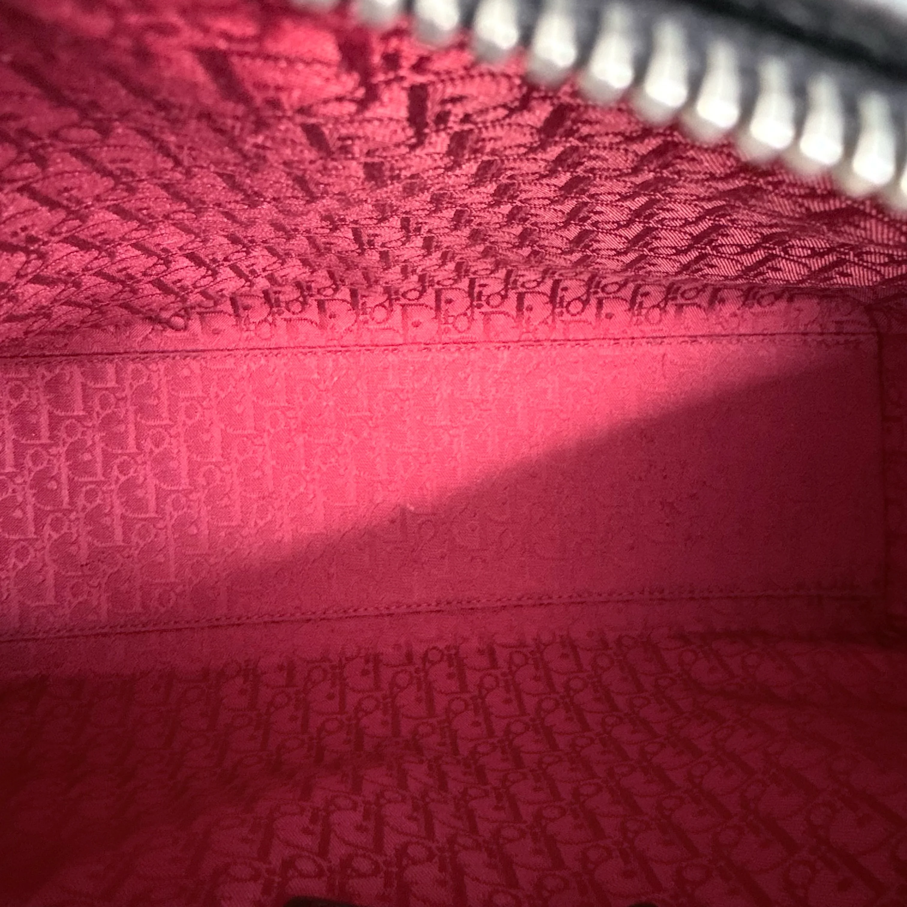 DIor Lady Large - Cannage Lambskin Black Silver Hardware NO STRAP