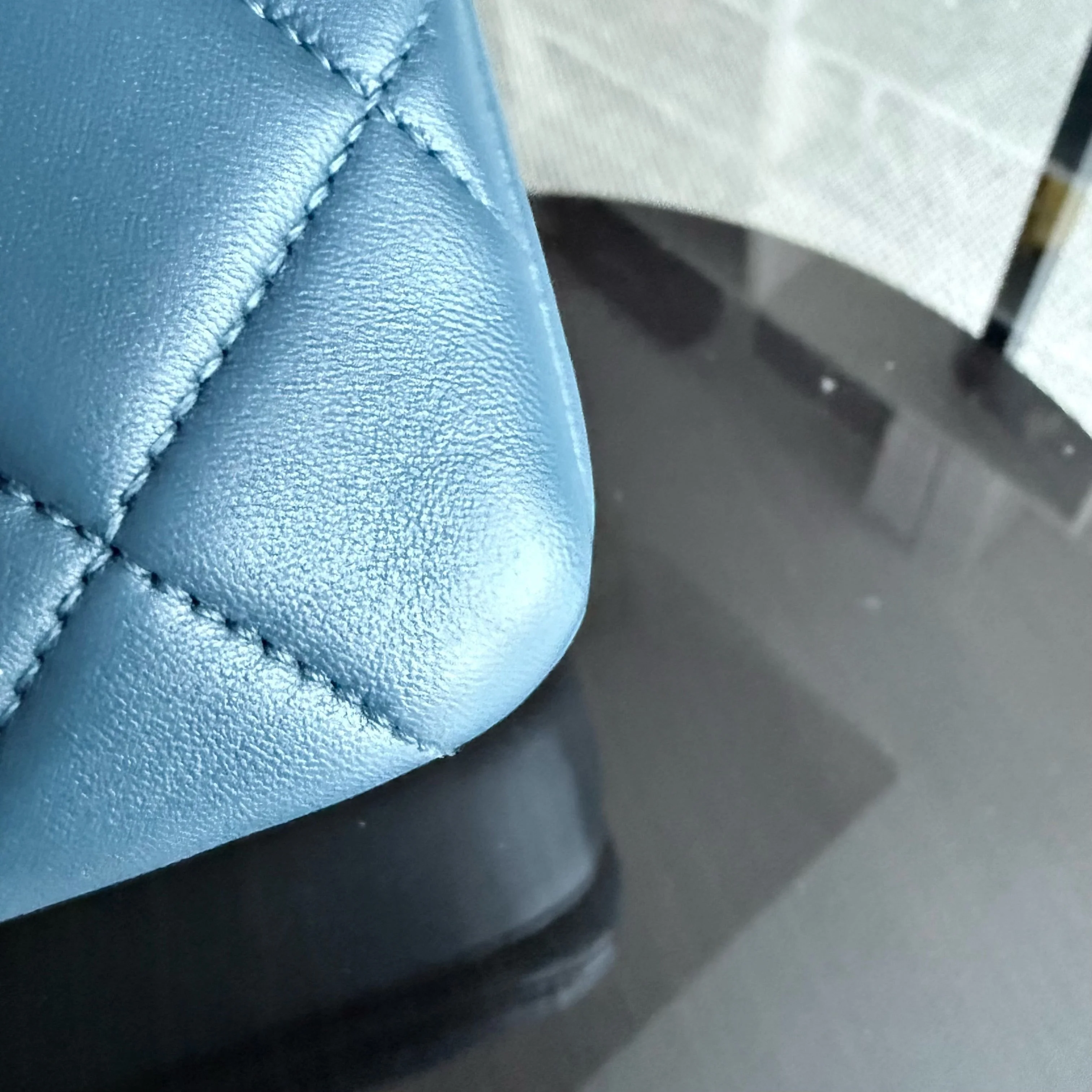 Chanel Trendy CC Small - Quilted Lambskin Blue Gold Hardware Series 23