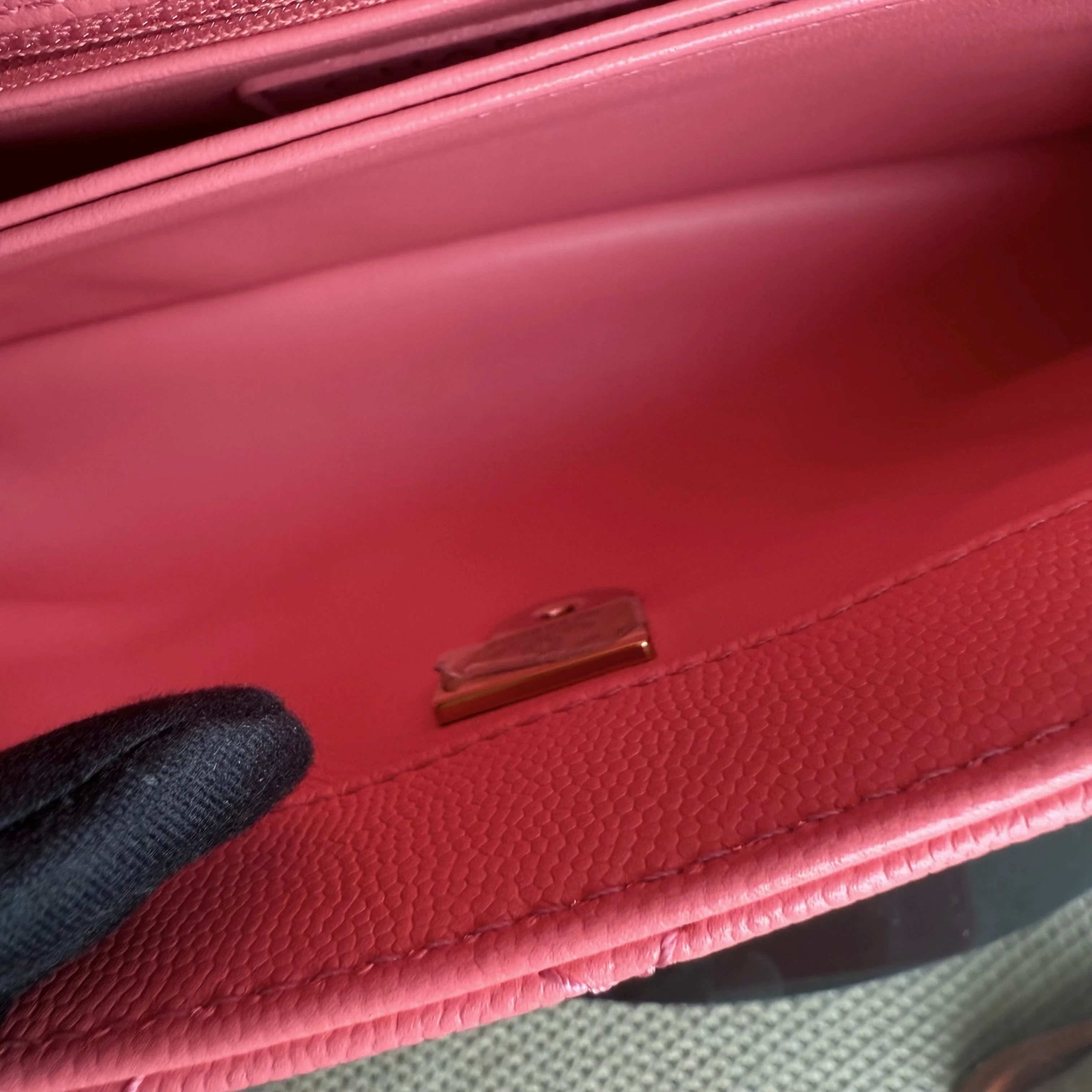 Chanel Coco Handle Small Microchip - Caviar Quilted Pink Gold Hardware