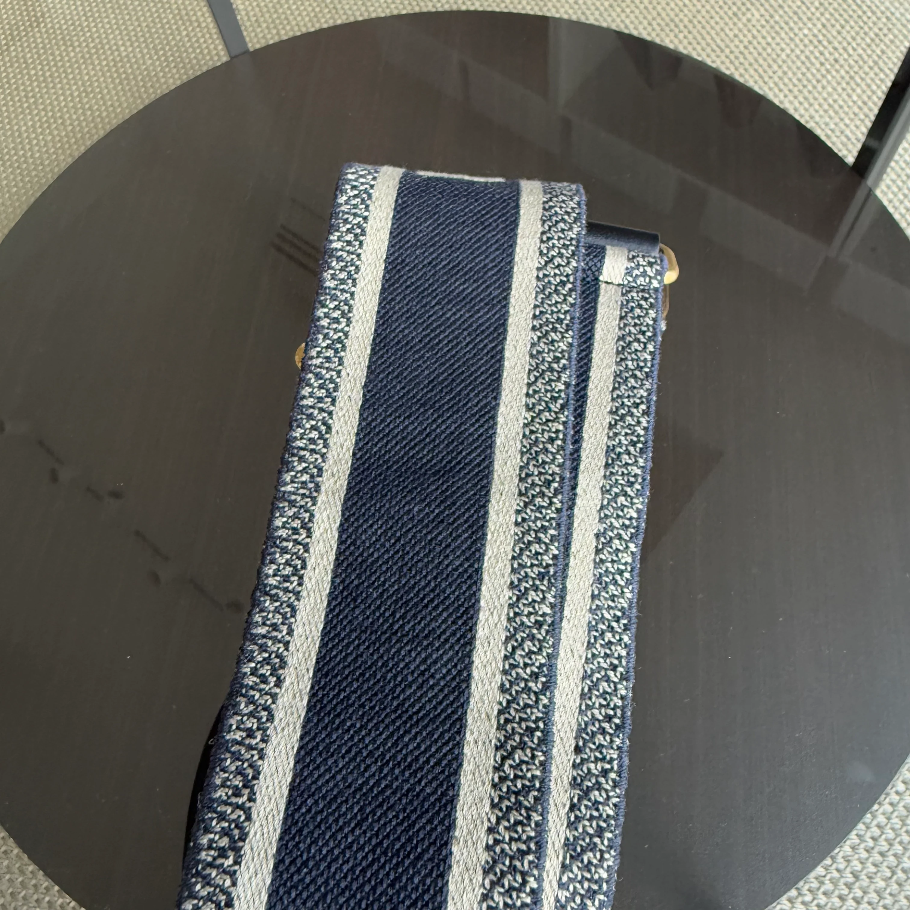 Dior Saddle Mini With Strap - 21CM Grained Calfskin Black Gold Hardware