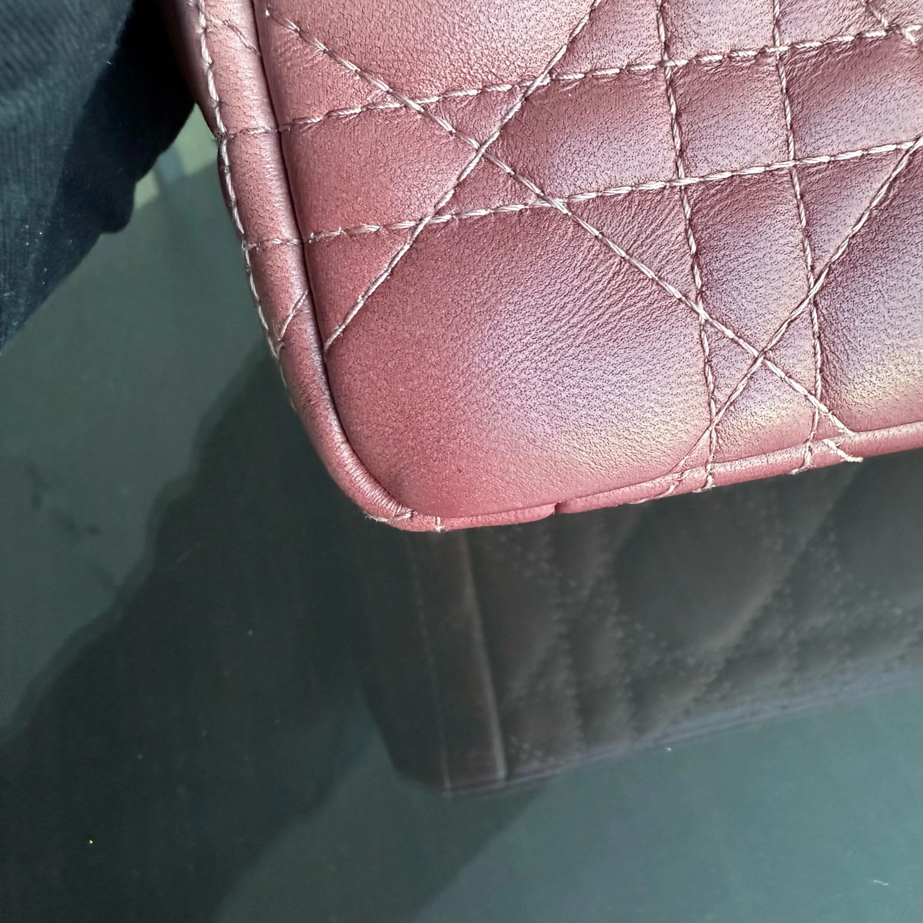 Dior Caro Small - Cannage Calfskin Bicolor Pink Gold Hardware 20CM